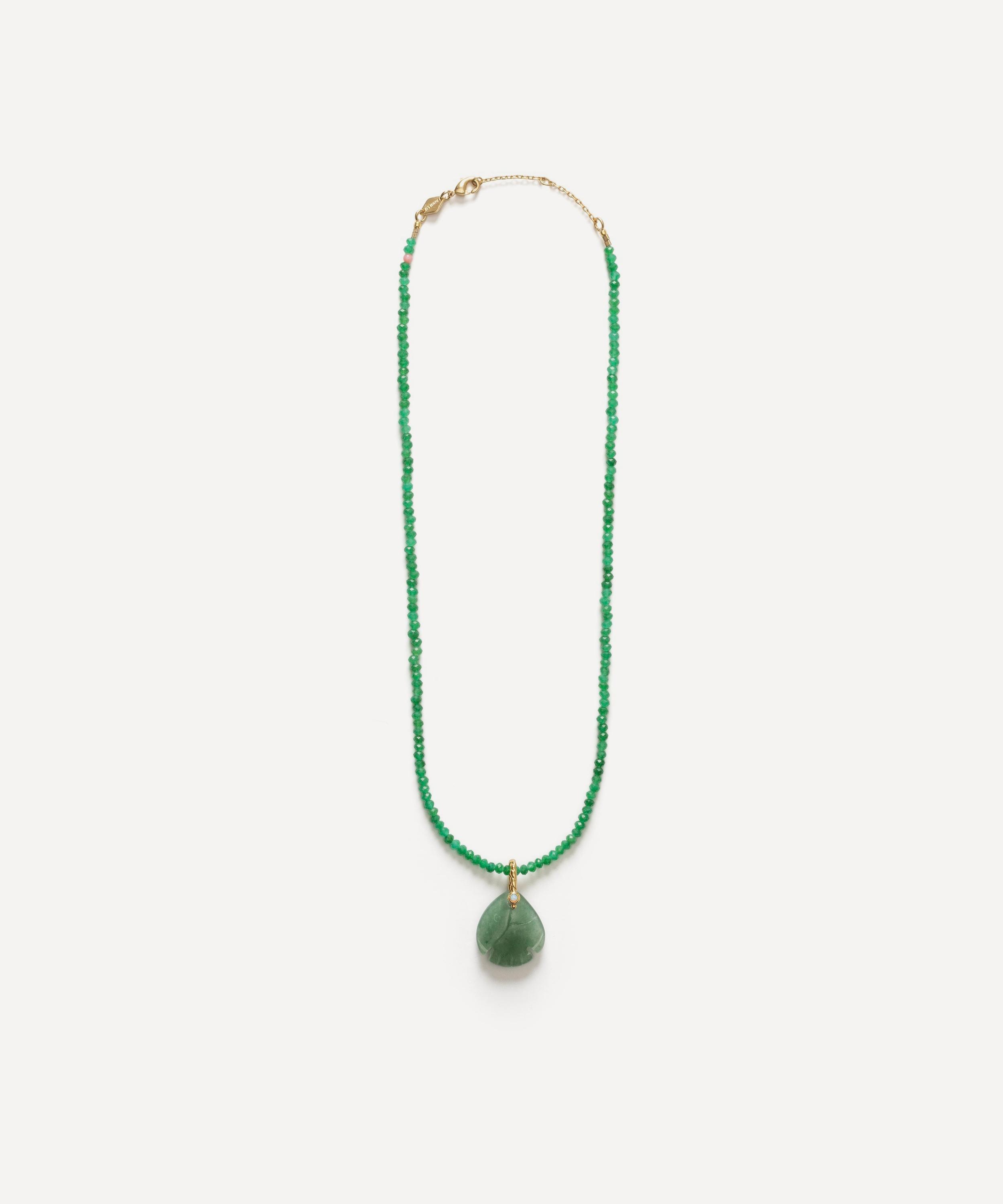 ANNI LU - 18ct Gold-Plated Little Swimmer Beaded Pendant Necklace