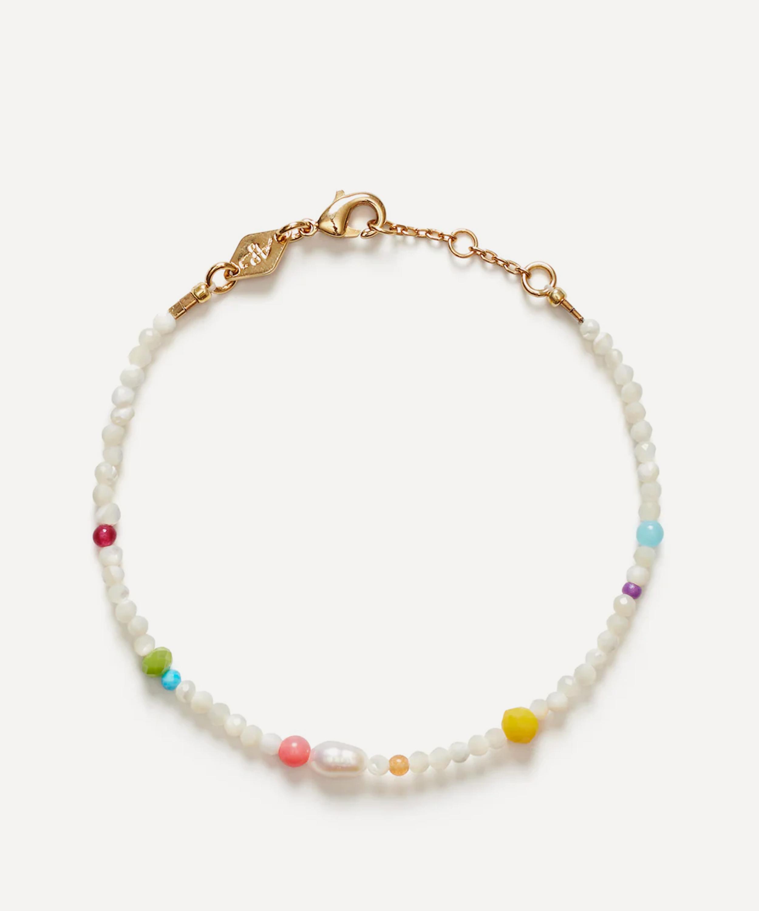 ANNI LU - 18ct Gold-Plated Eldorado Spritz Beaded Pendant Necklace