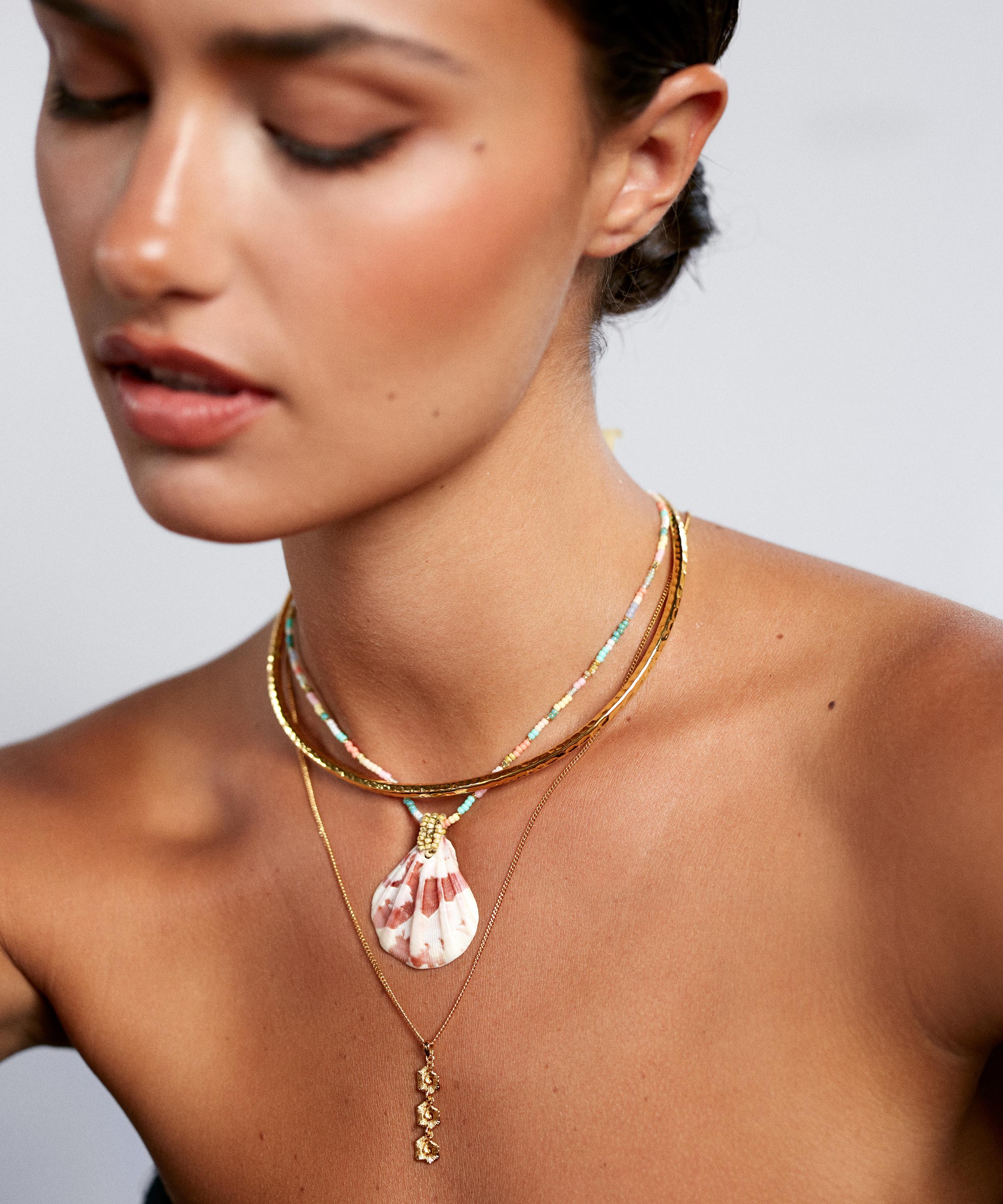 ANNI LU - 18ct Gold-Plated Eldorado Spritz Beaded Pendant Necklace image number 2