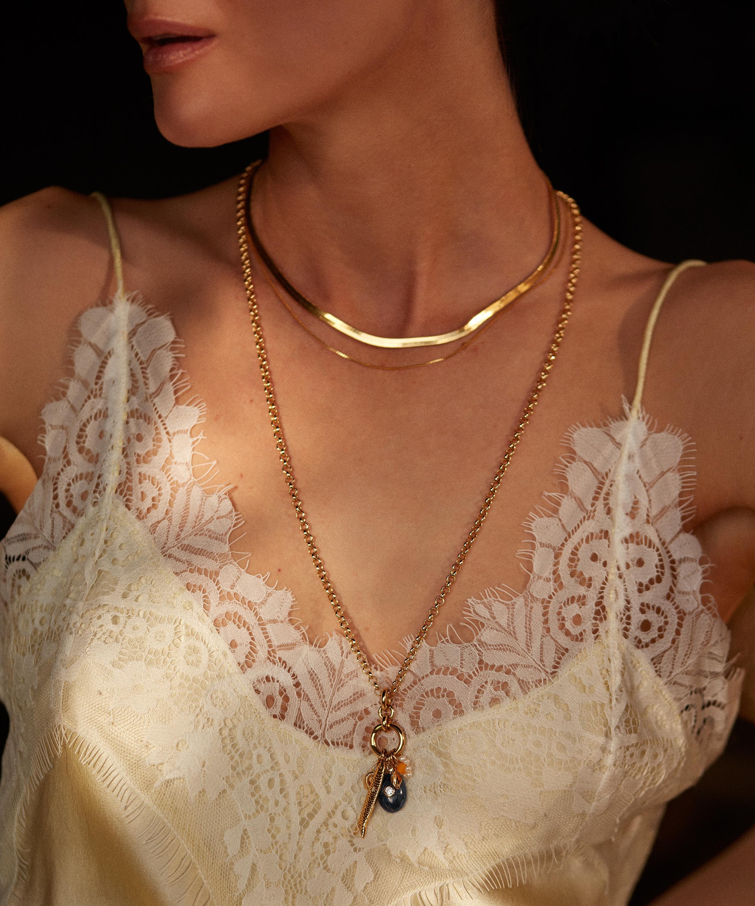 ANNI LU - 18ct Gold-Plated Eldorado Spritz Beaded Pendant Necklace image number 1