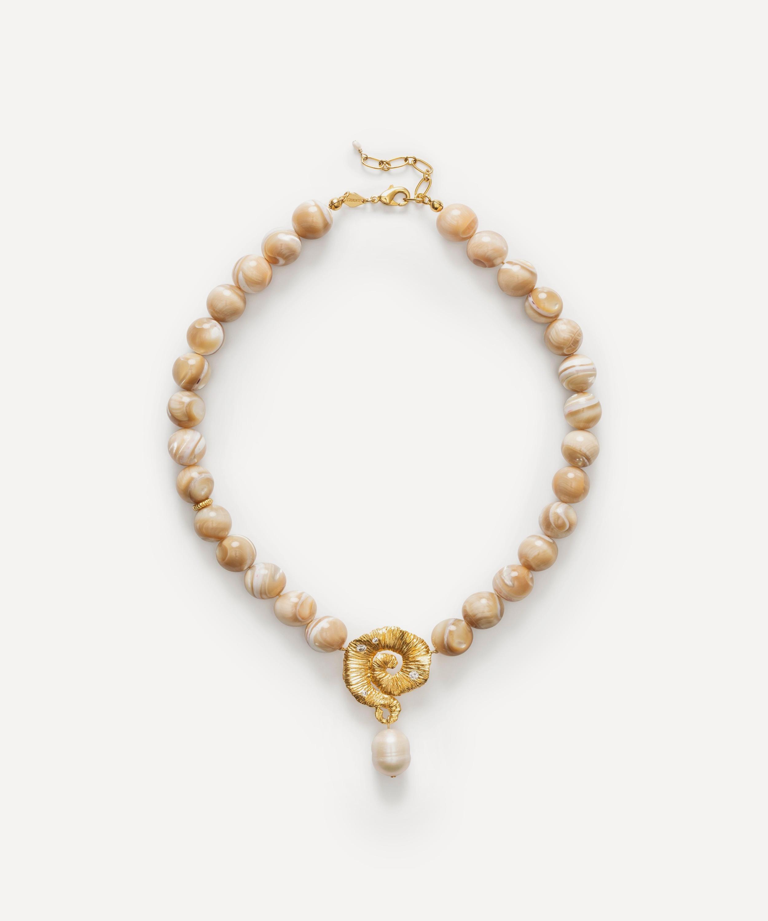 ANNI LU - 18ct Gold-Plated Jetset Gems Necklace