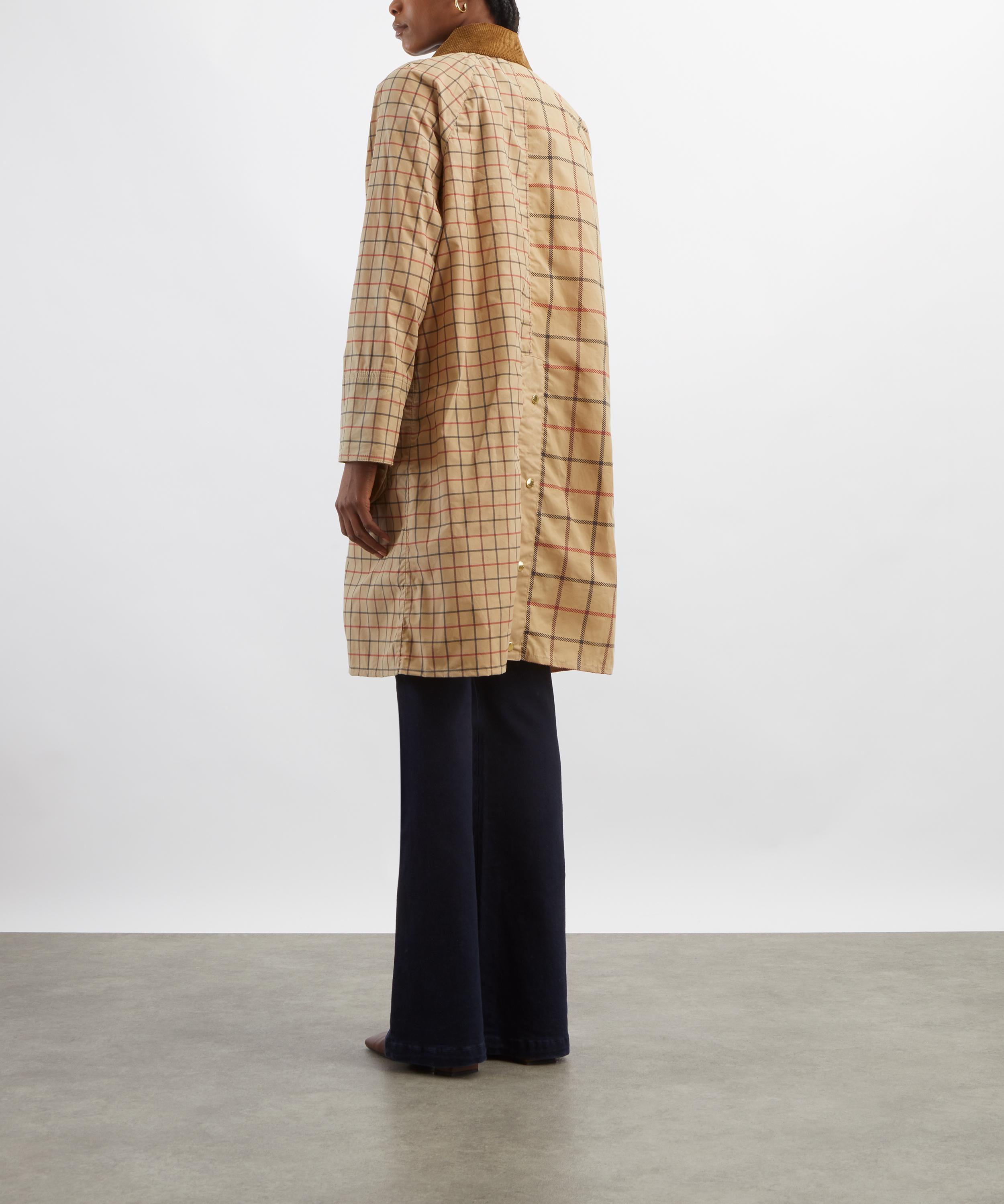 Barbour - Hollington Check Car Coat image number 3