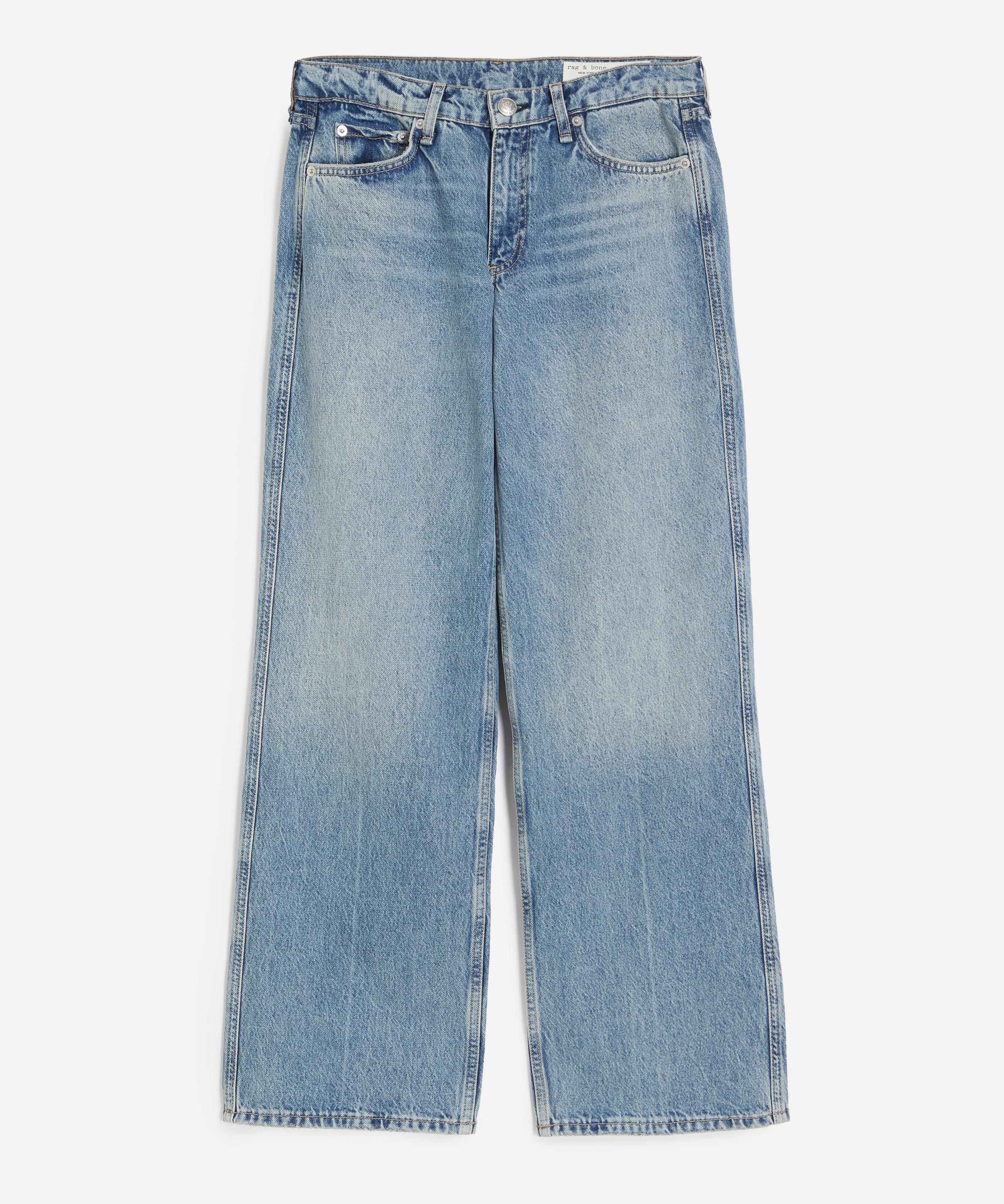 Rag & Bone - Saige Relaxed Straight Jeans in Rosland