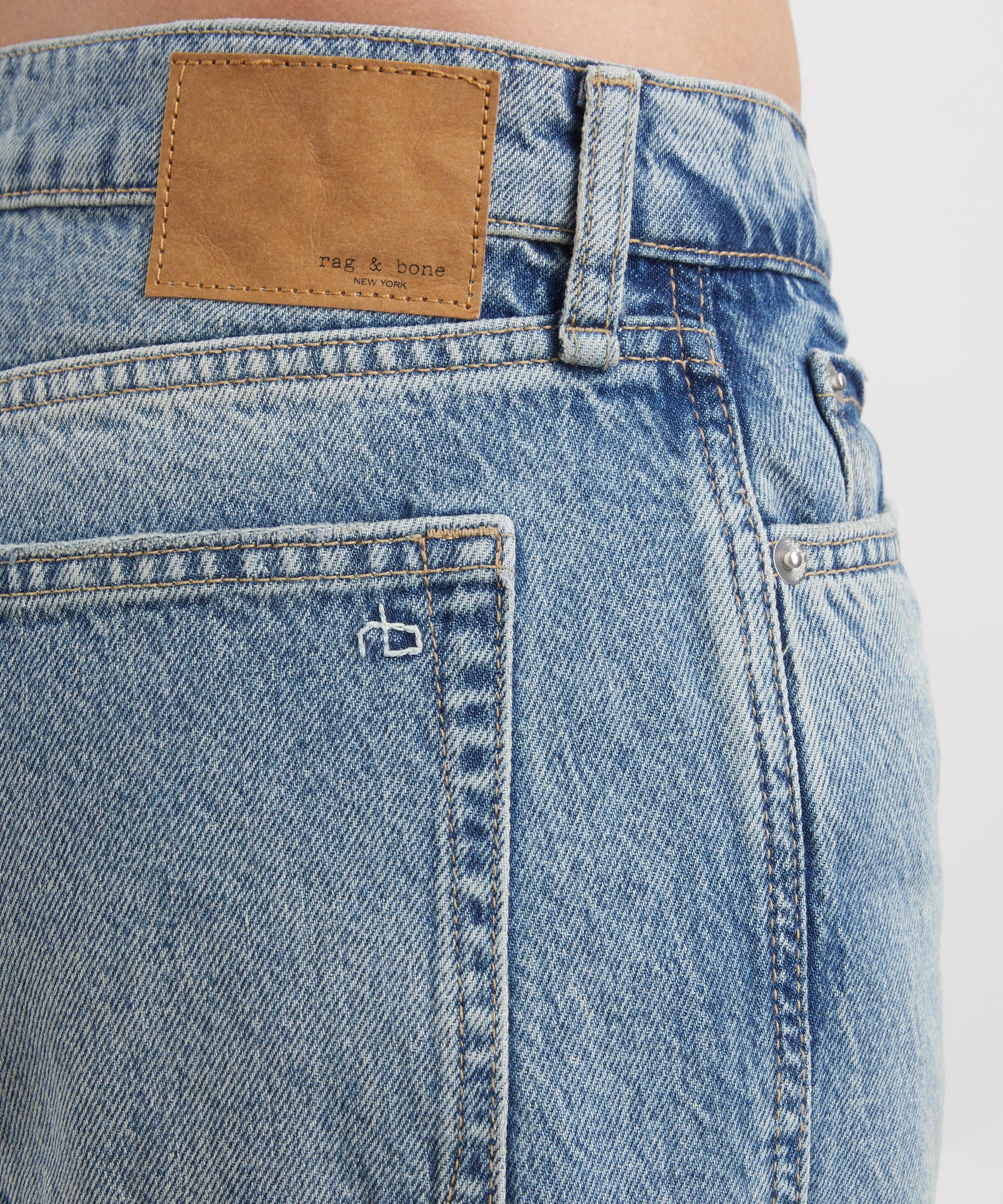 Rag & Bone - Saige Relaxed Straight Jeans in Rosland image number 4