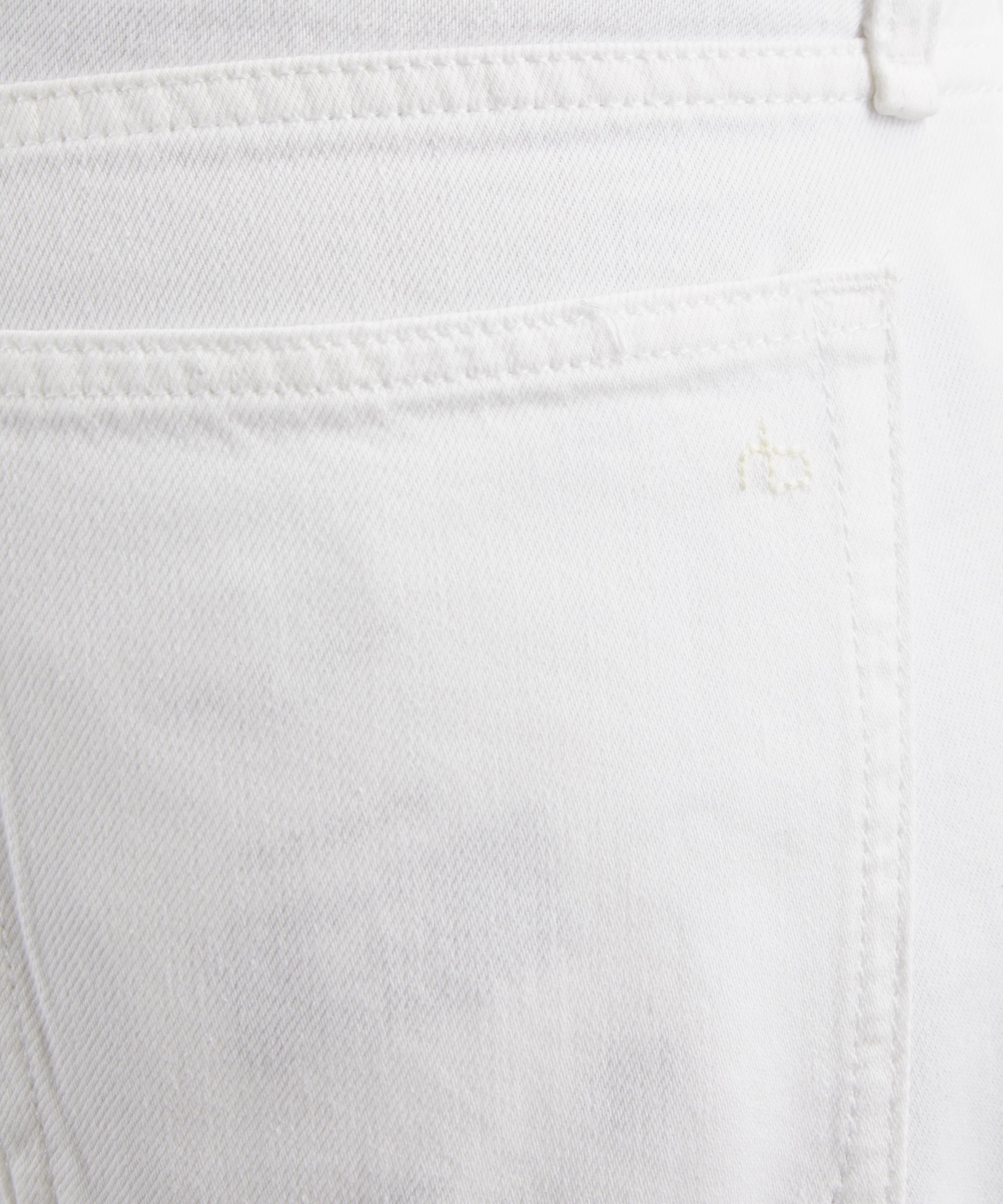 Rag & Bone - Saige Relaxed Straight Jeans in White image number 4