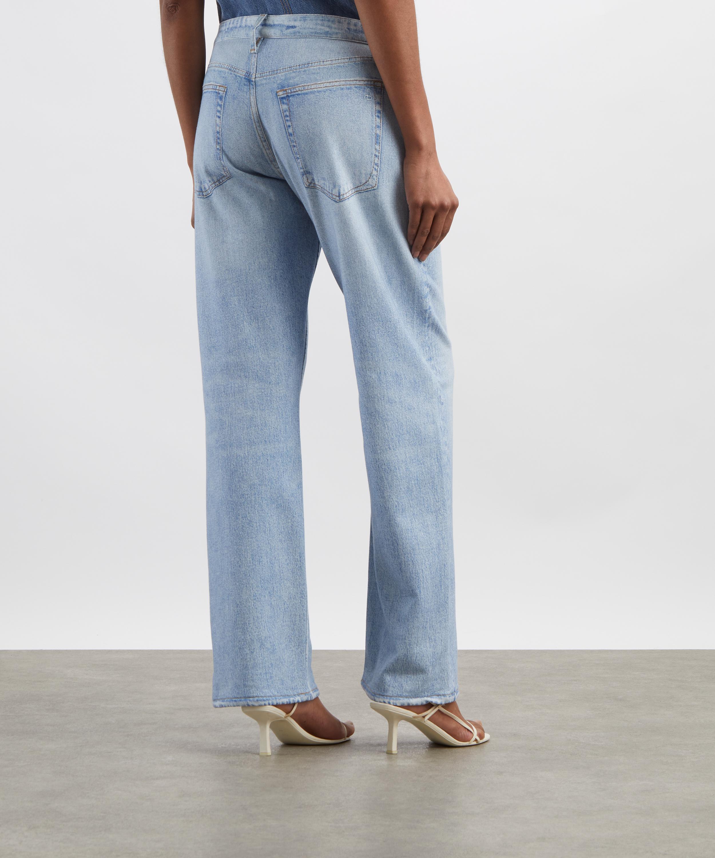 Rag & Bone - Miramar Saige Relaxed Straight Trousers in Aira image number 3