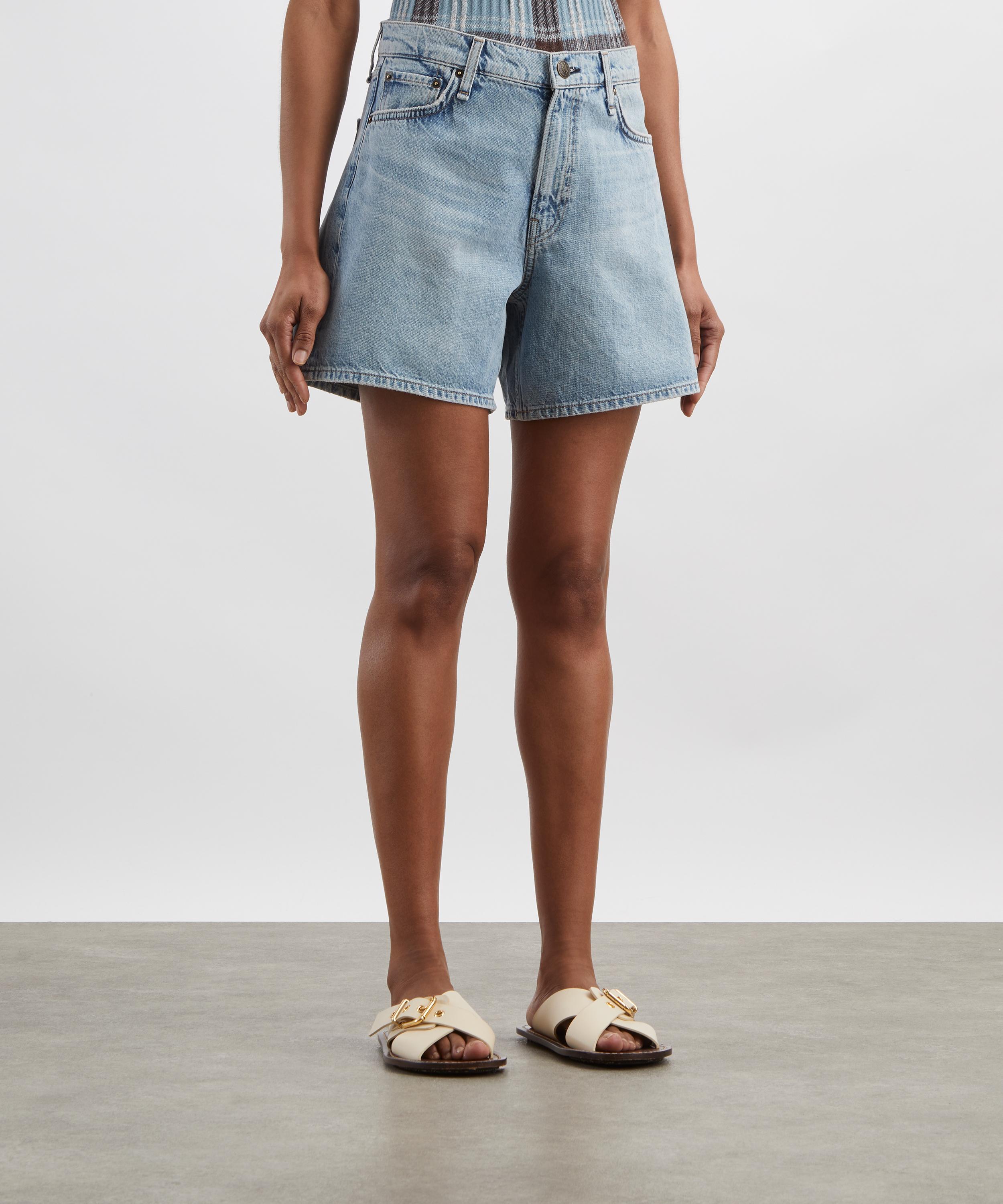 Rag & Bone - Kaia High-Rise Denim Shorts in Vista image number 2