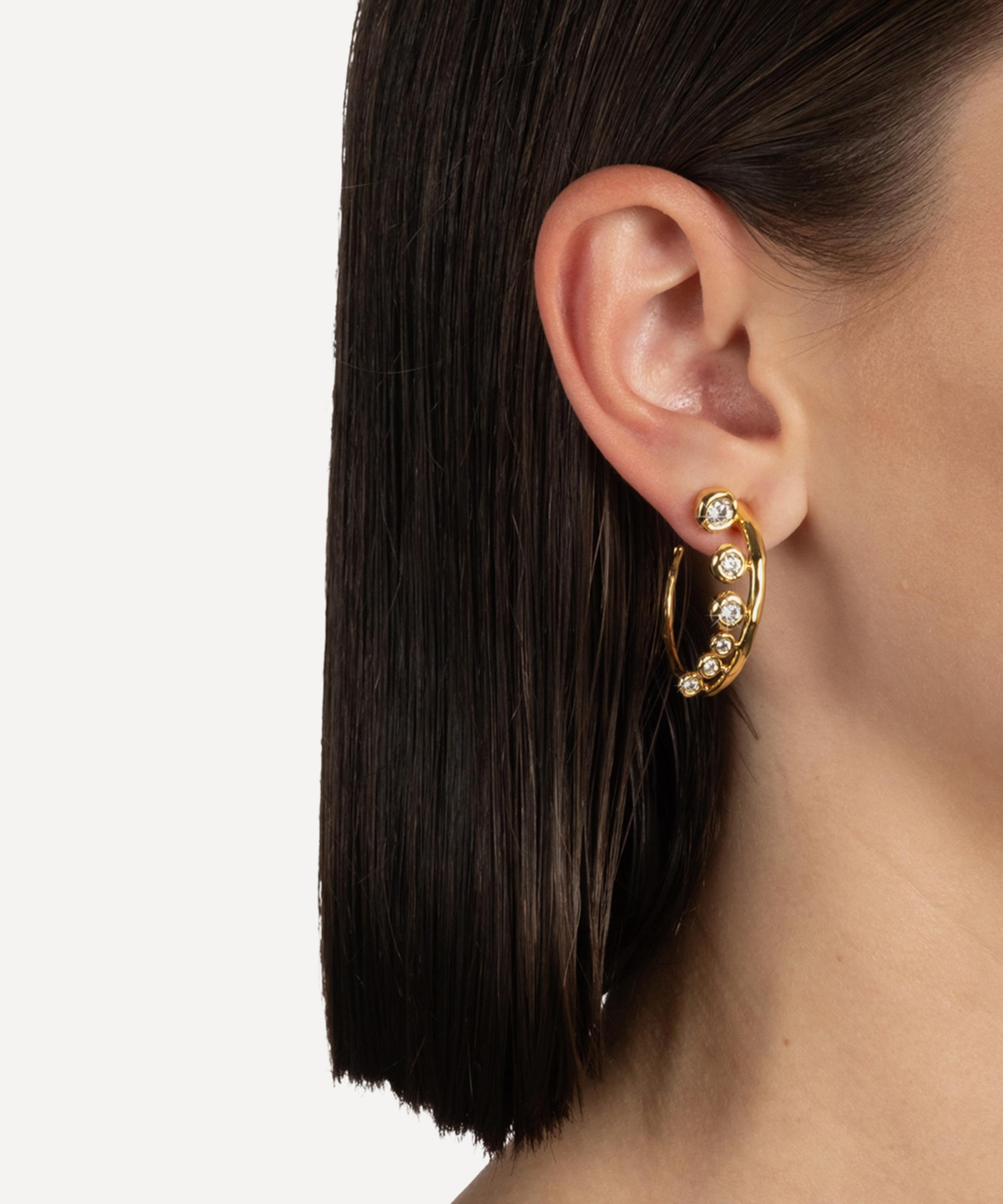 Alexis Bittar - 14ct Gold-Plated Asterales Orb Hoop Earrings image number 1
