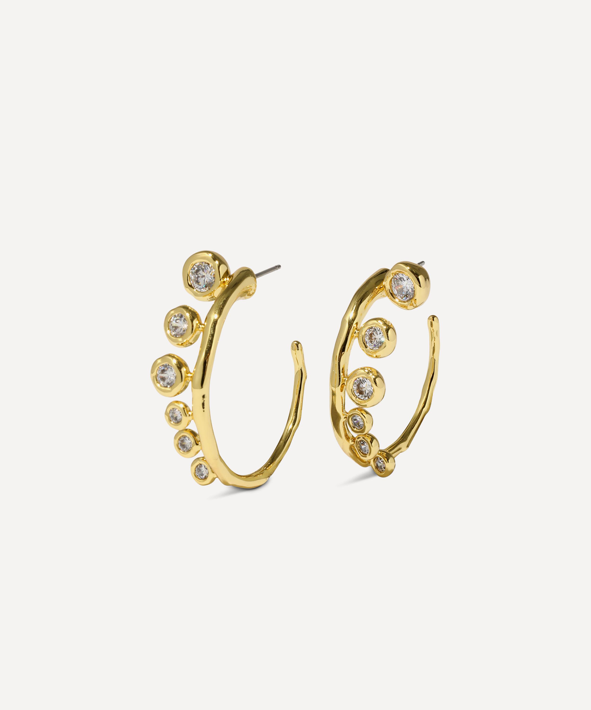 Alexis Bittar - 14ct Gold-Plated Asterales Orb Hoop Earrings image number 3