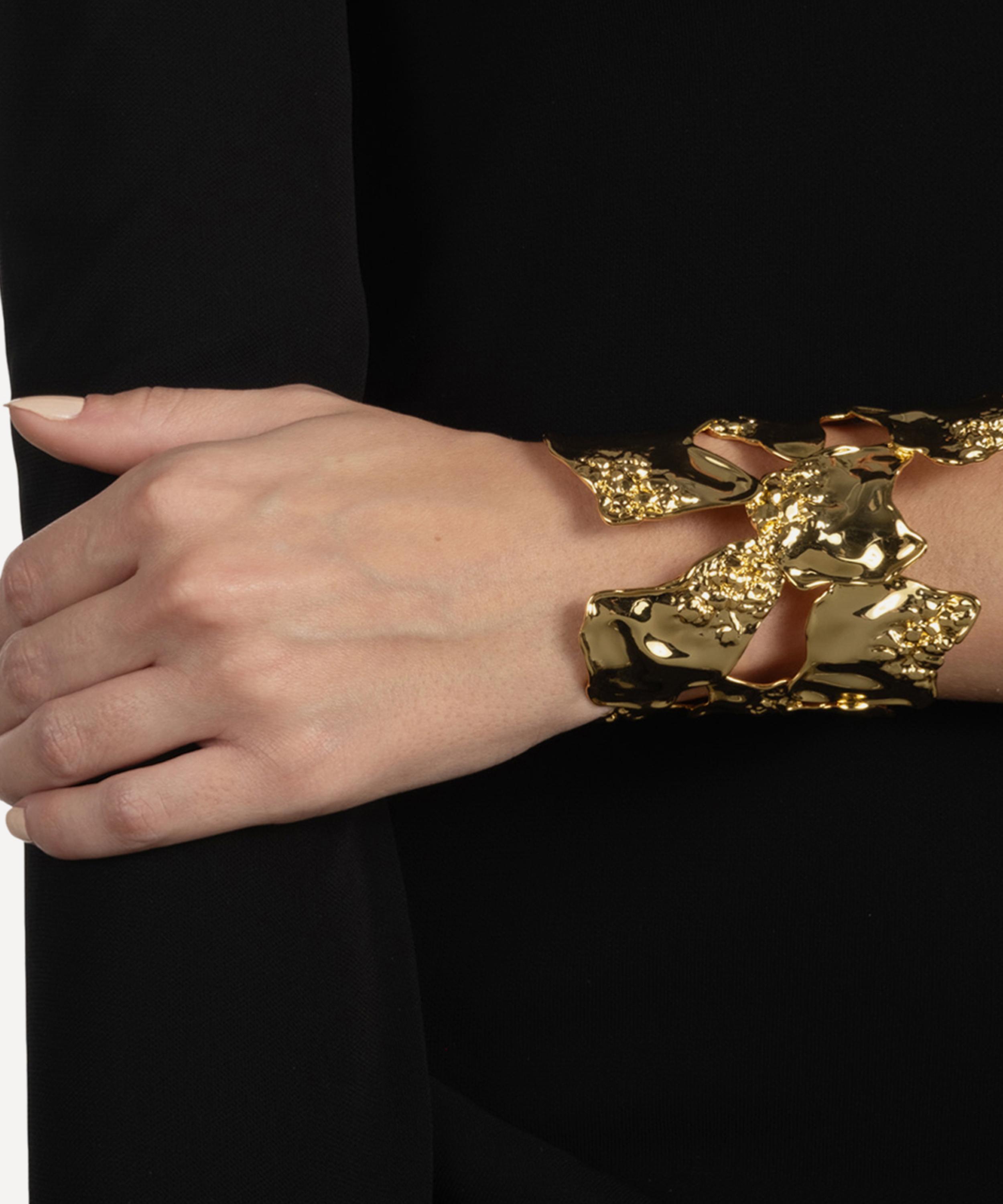 Alexis Bittar - 14ct Gold-Plated Brut Island Cuff Bracelet image number 1
