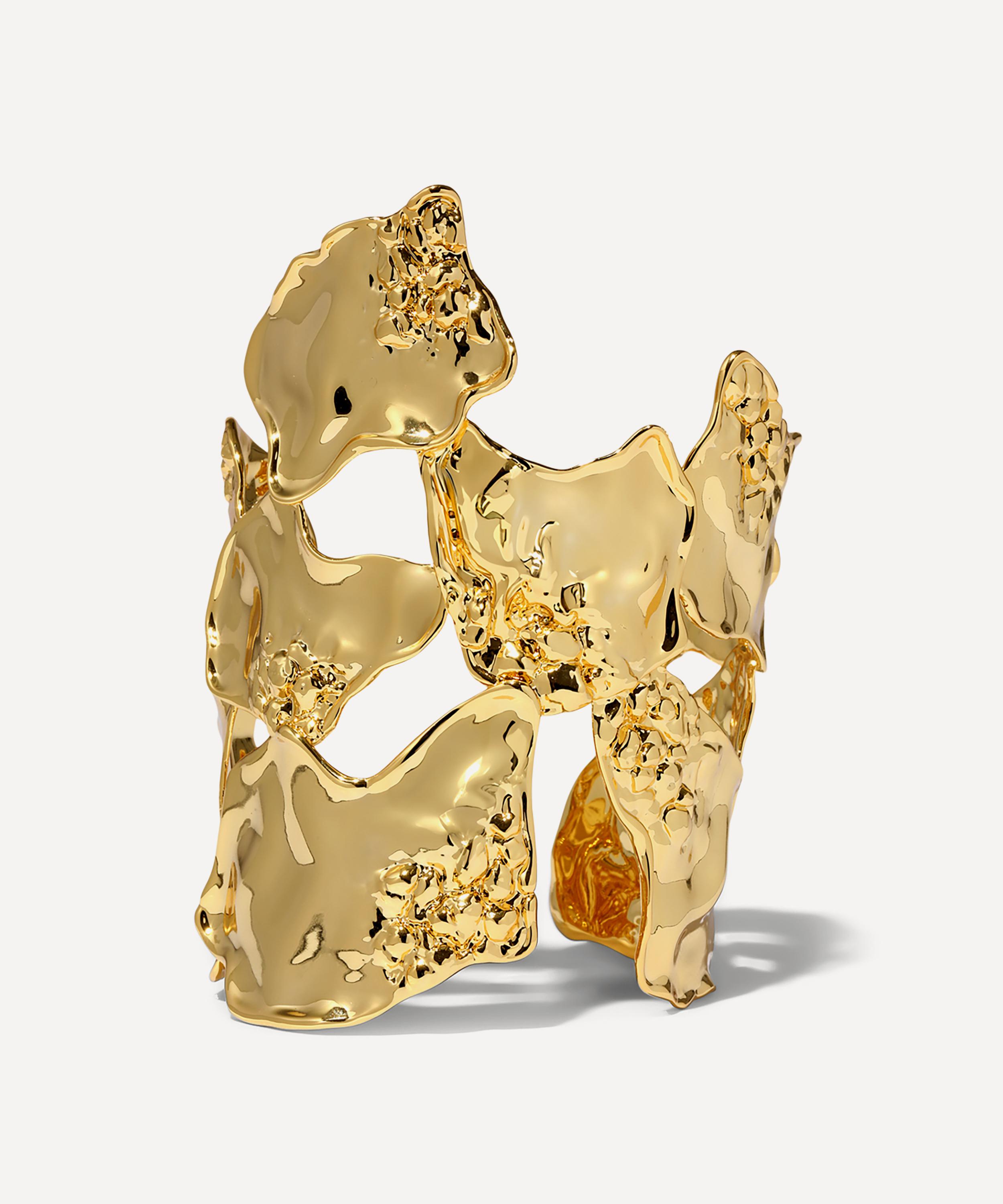 Alexis Bittar - 14ct Gold-Plated Brut Island Cuff Bracelet image number 2