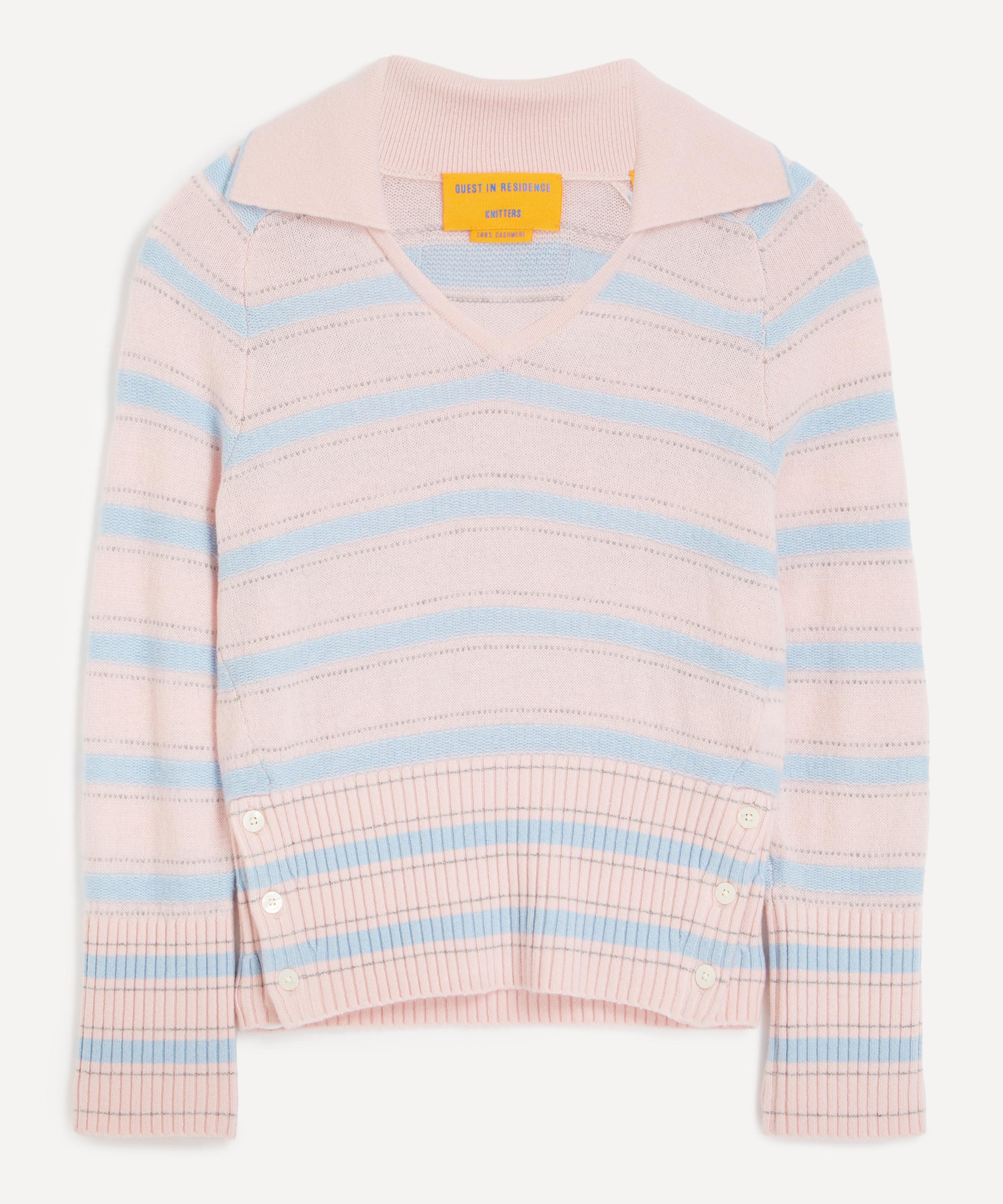 Guest In Residence - Port Stripe Cashmere Polo