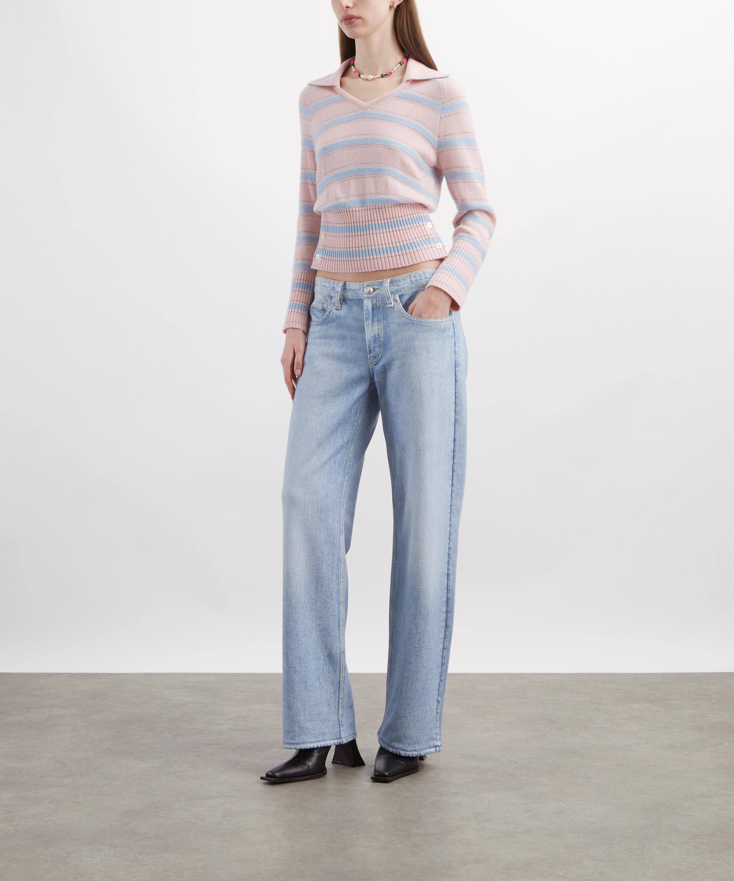 Guest In Residence - Port Stripe Cashmere Polo image number 1