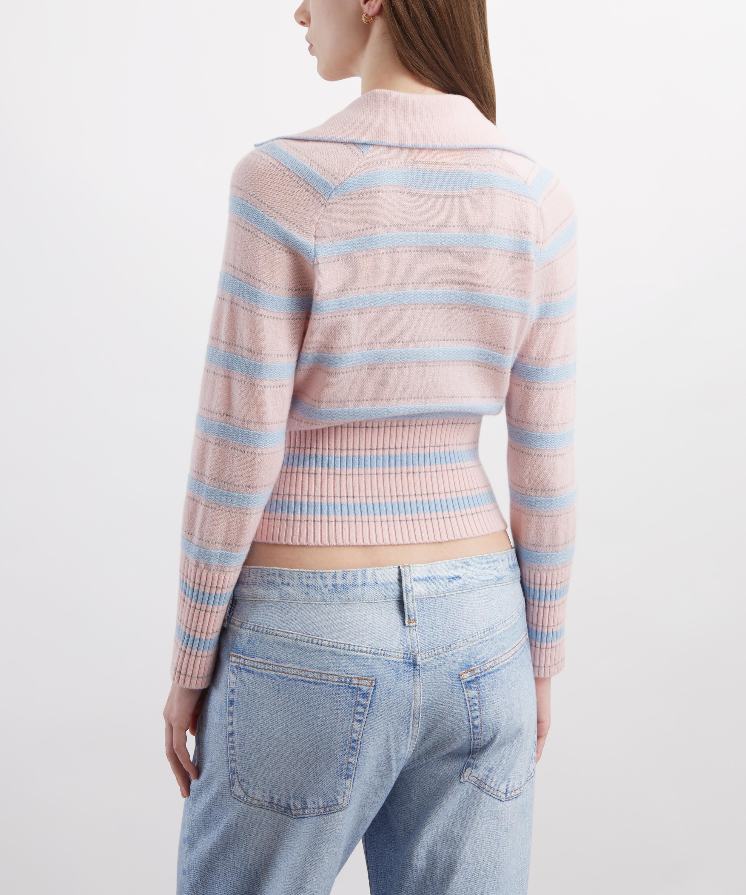 Guest In Residence - Port Stripe Cashmere Polo image number 3