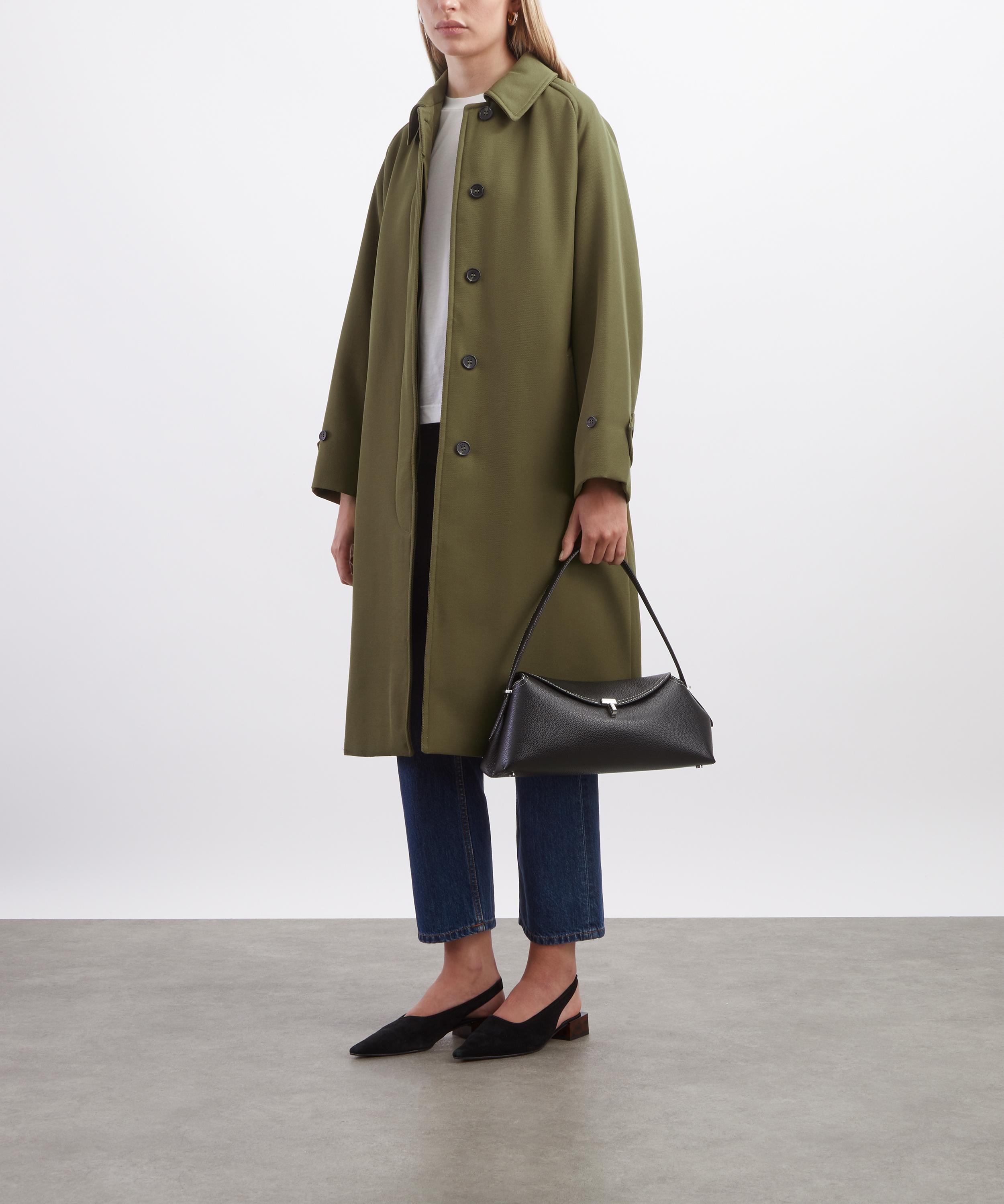 A.P.C. - Khaki Water-Repellent Wool Mac image number 1