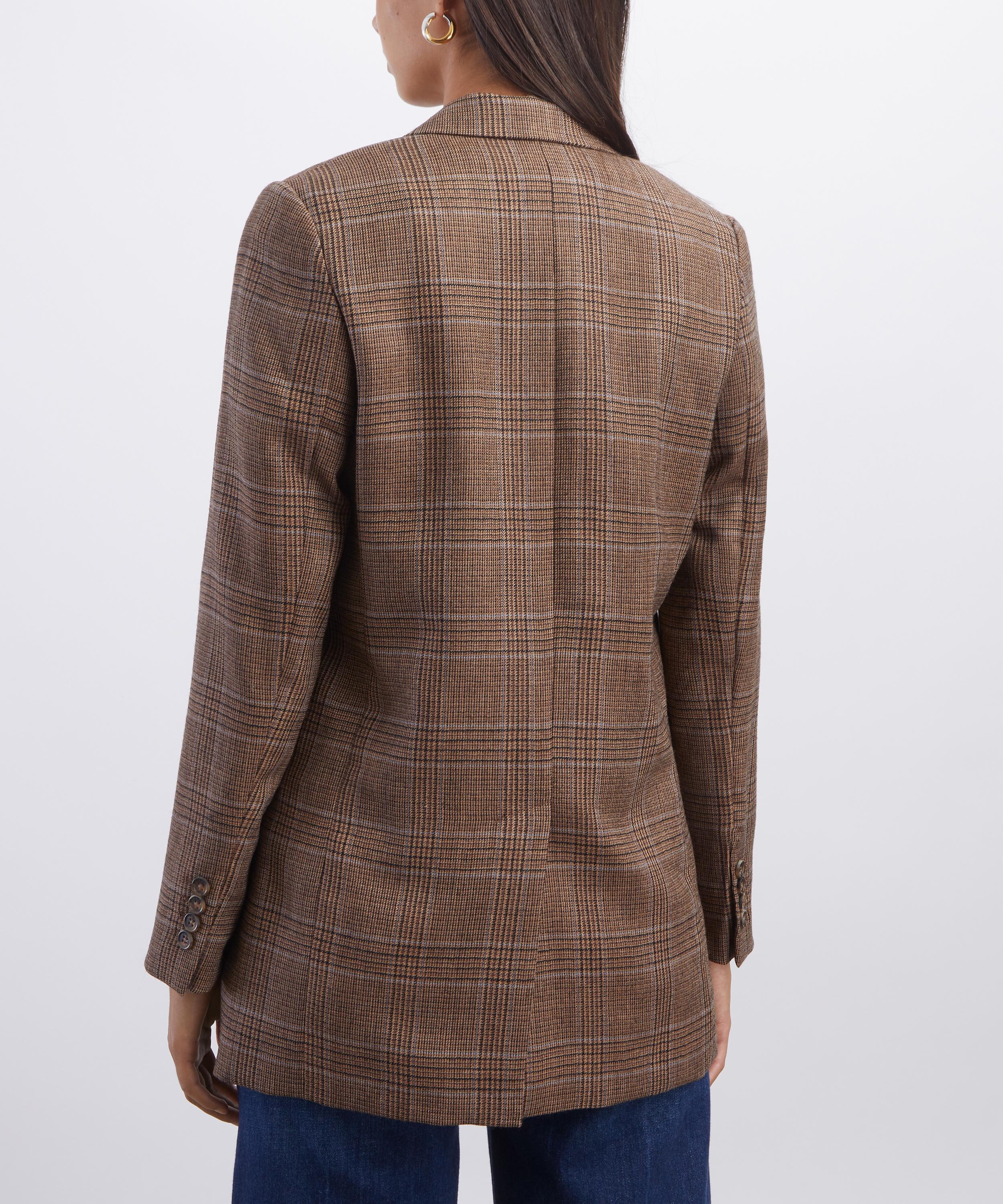 A.P.C. - Brown Check Wool Jacket image number 3