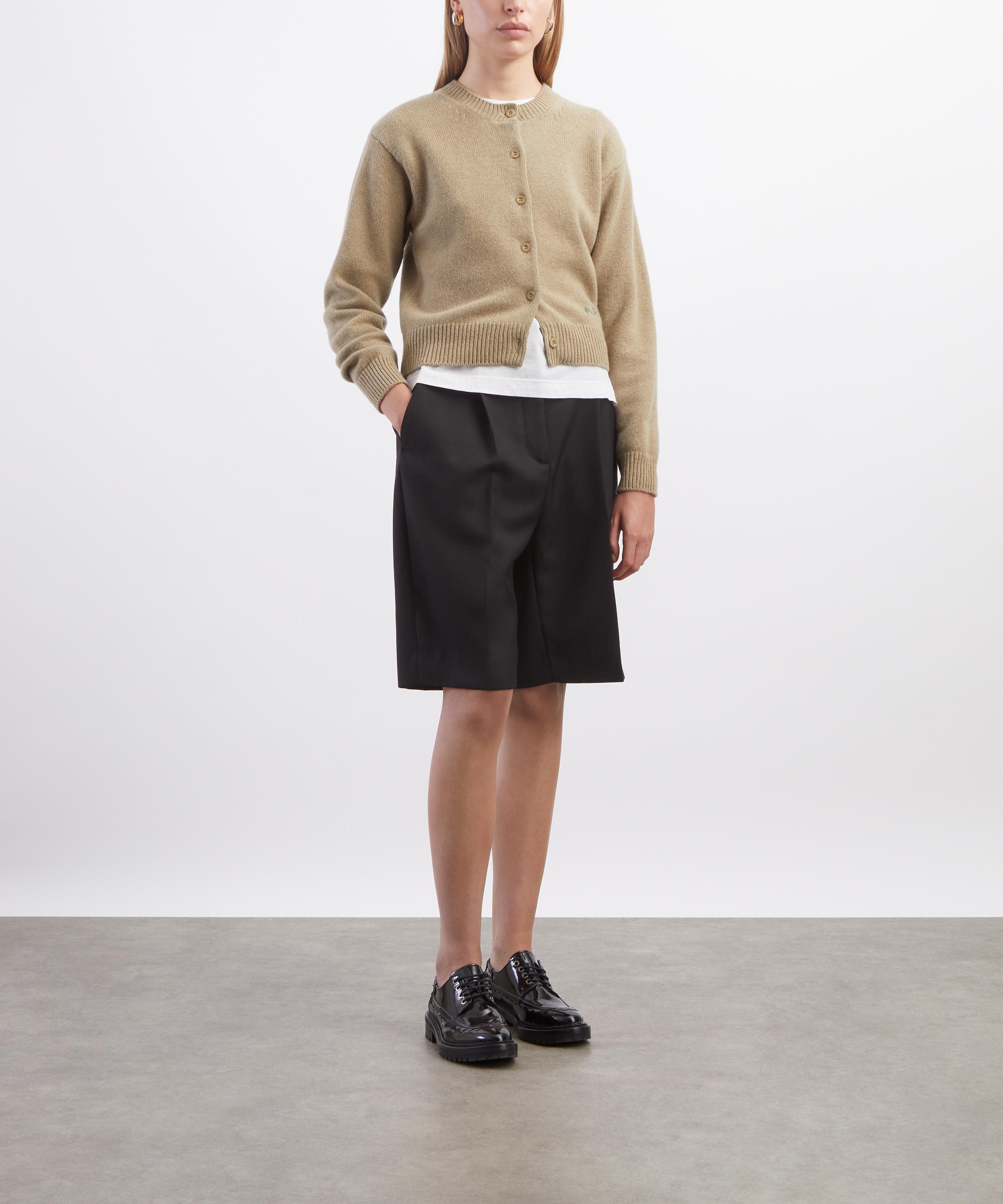 A.P.C. - Lila Beige Wool Cardigan image number 1