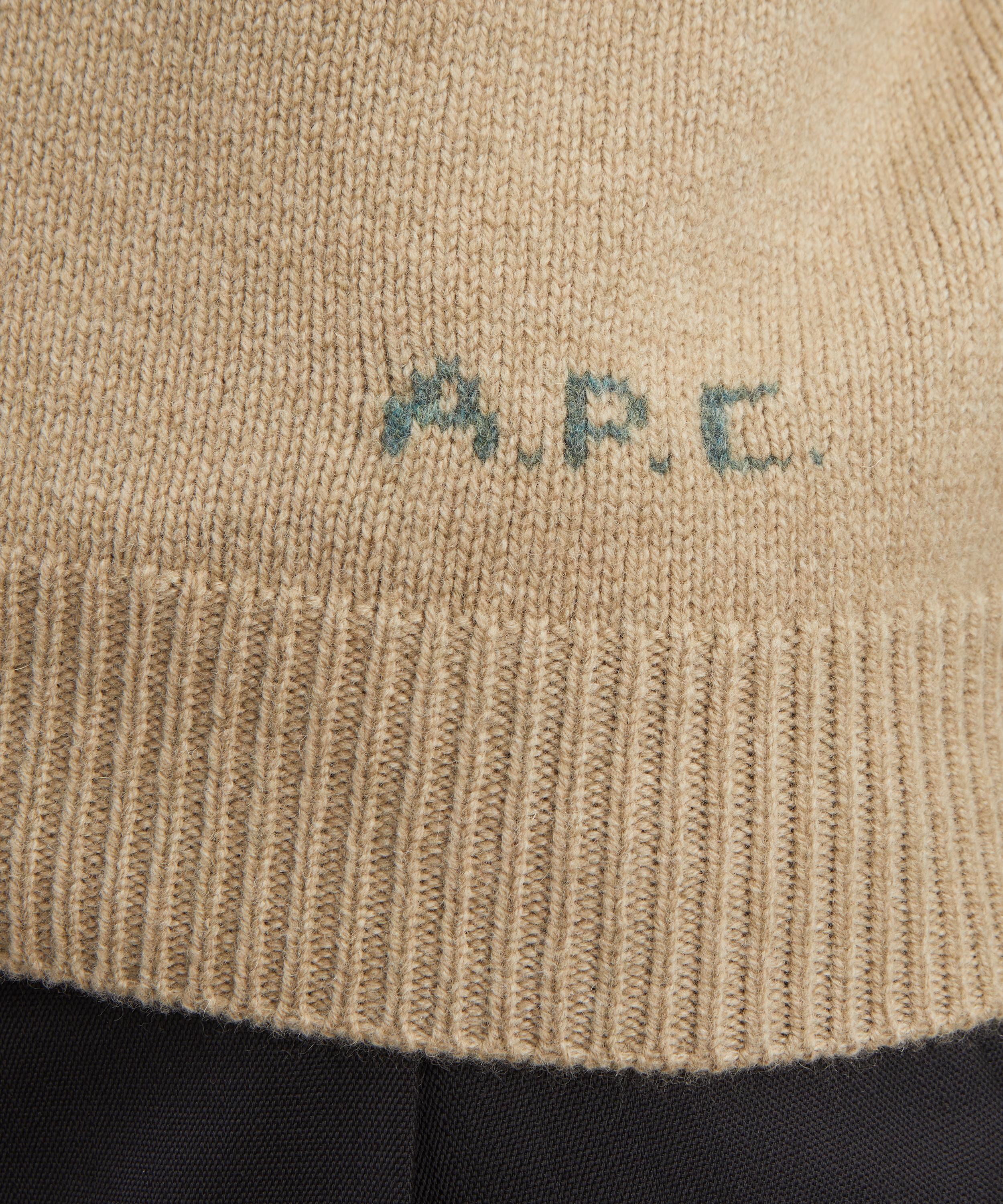 A.P.C. - Lila Beige Wool Cardigan image number 4