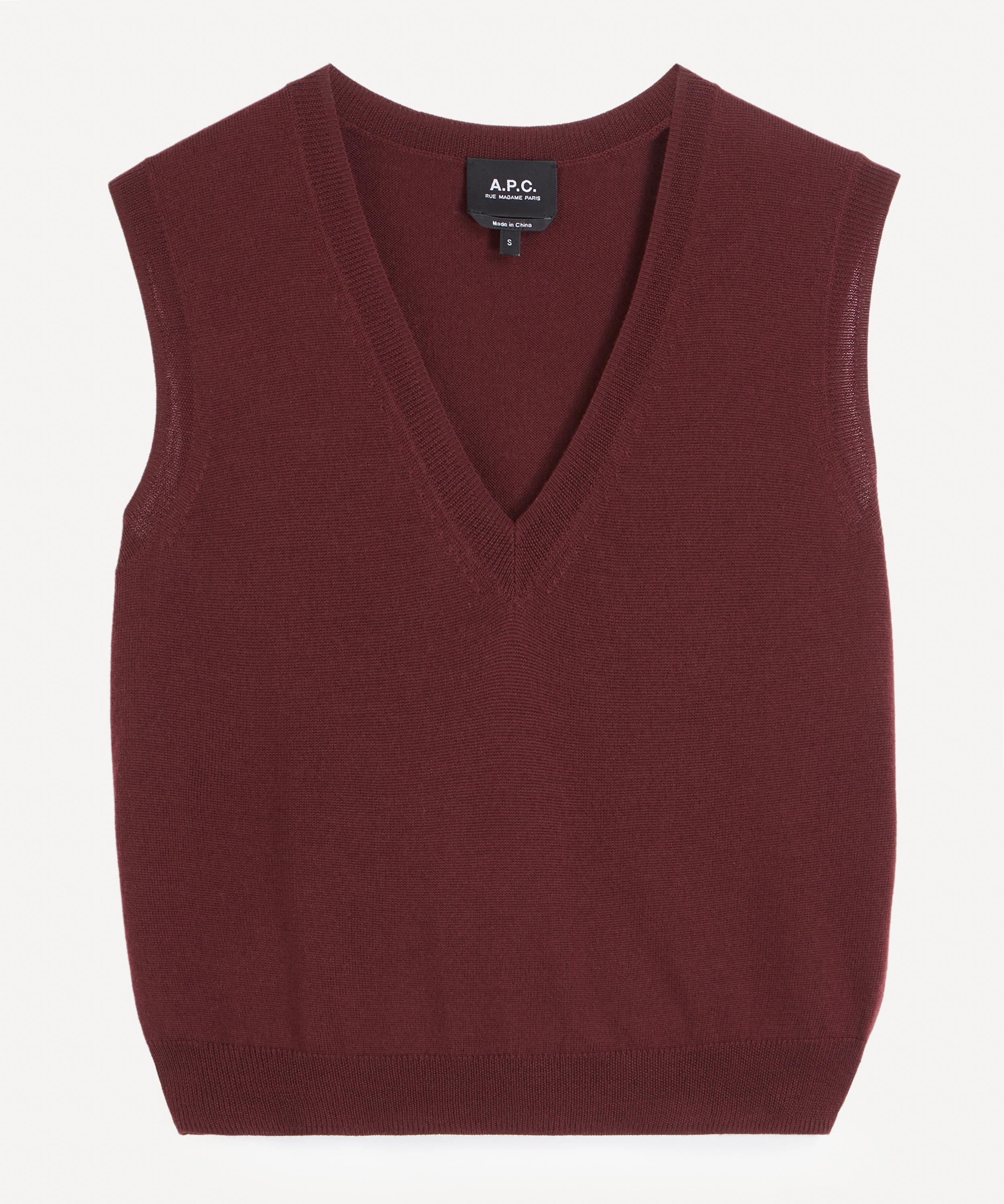 A.P.C. - Sleeveless Wool Vest image number 0