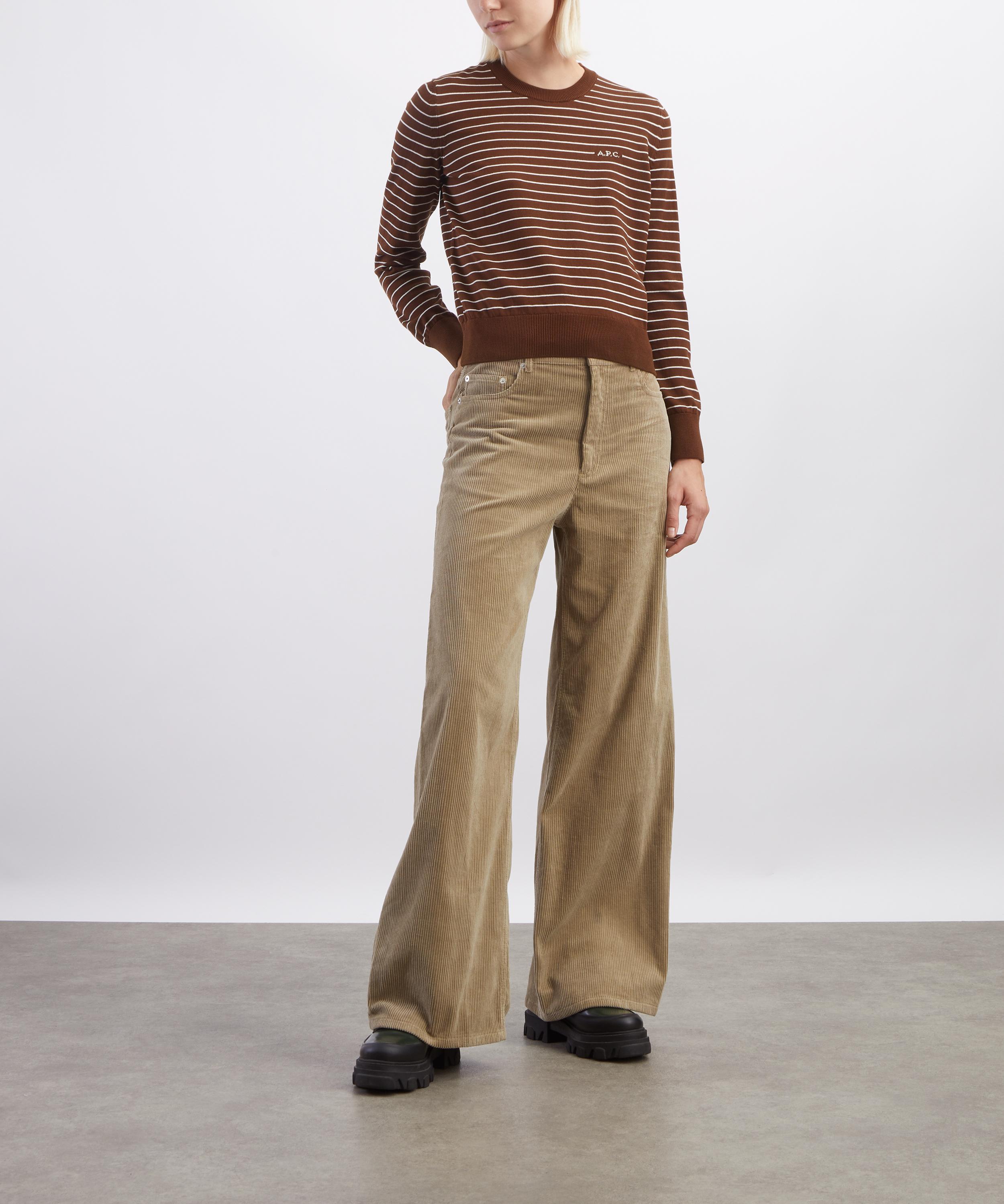 A.P.C. - Clyde Beige Corduroy Jeans image number 1