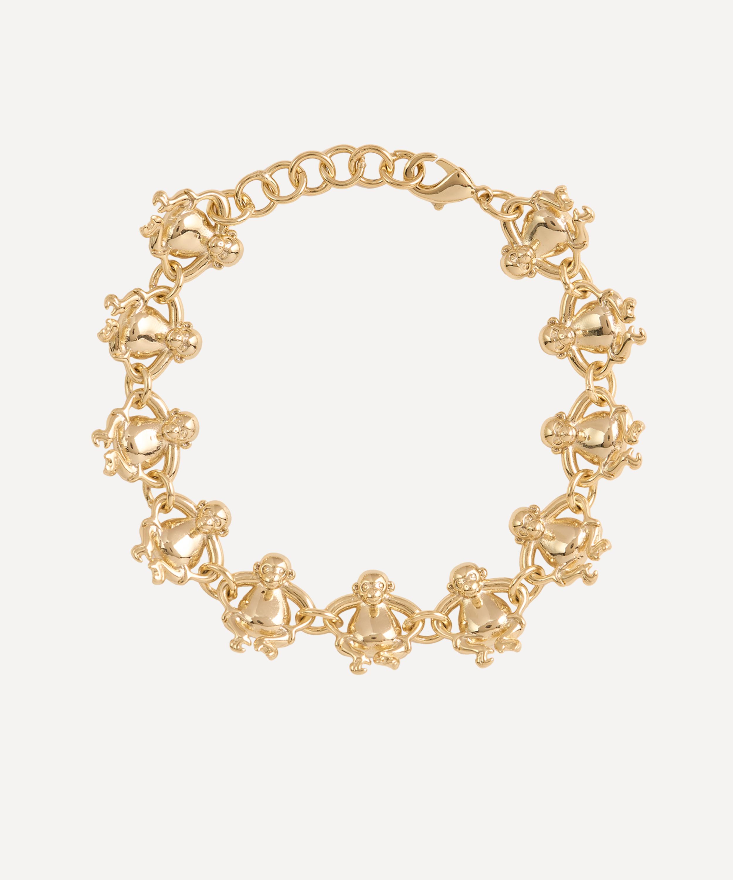 Anna + Nina - Gold-Plated Monkey Loop Bracelet