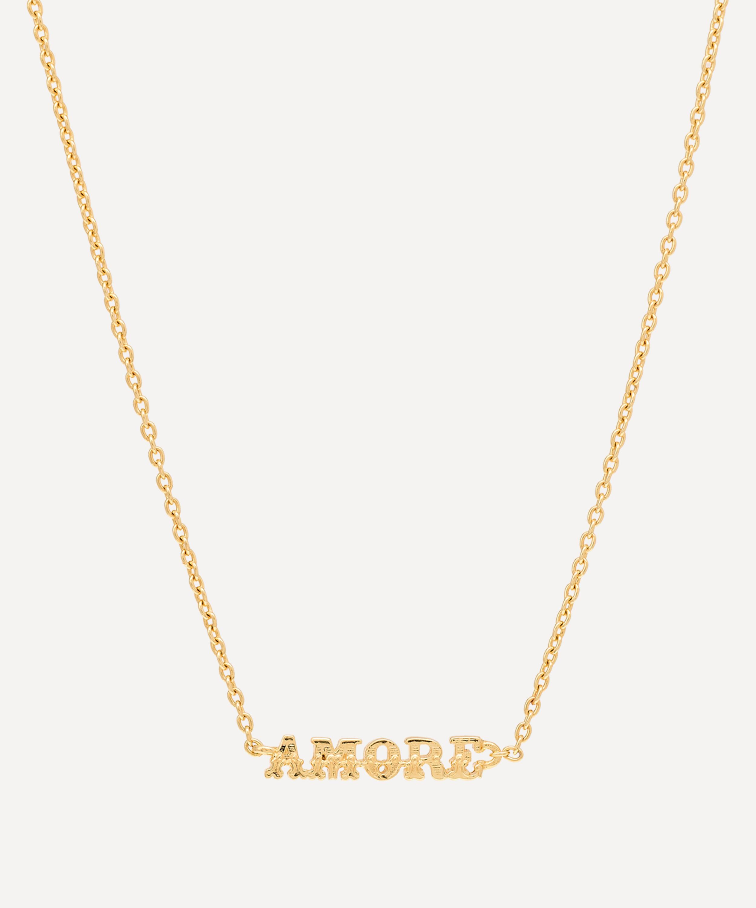 Anna + Nina - Gold-Plated Amore Necklace