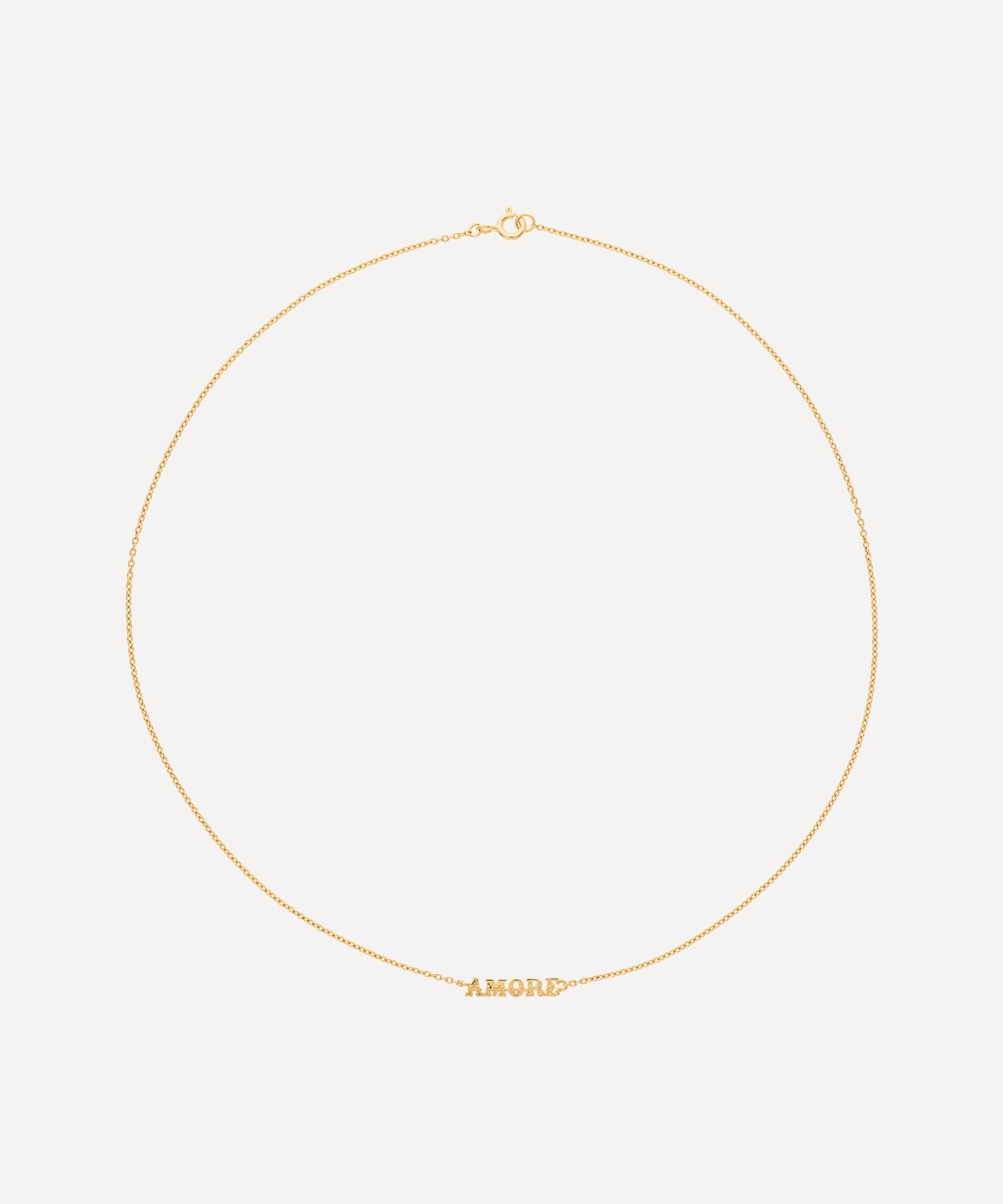 Anna + Nina - Gold-Plated Amore Necklace image number 1