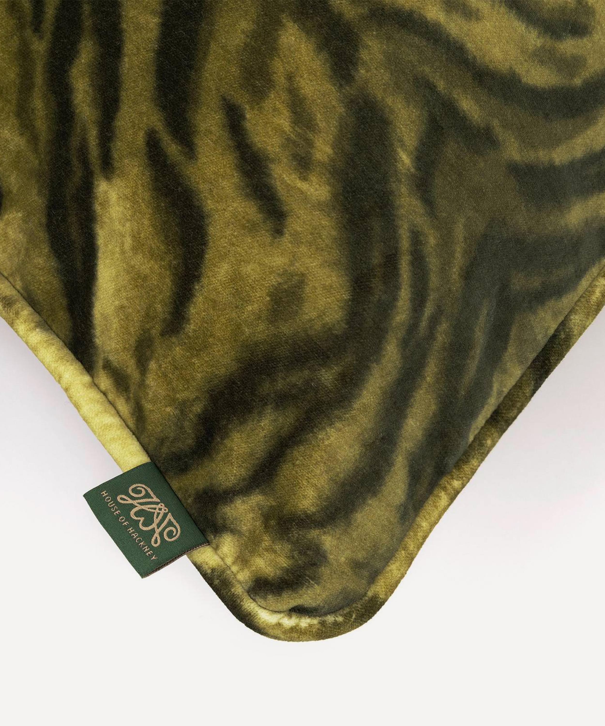 House of Hackney - Caspian Large Velvet Piped Cushion image number 2