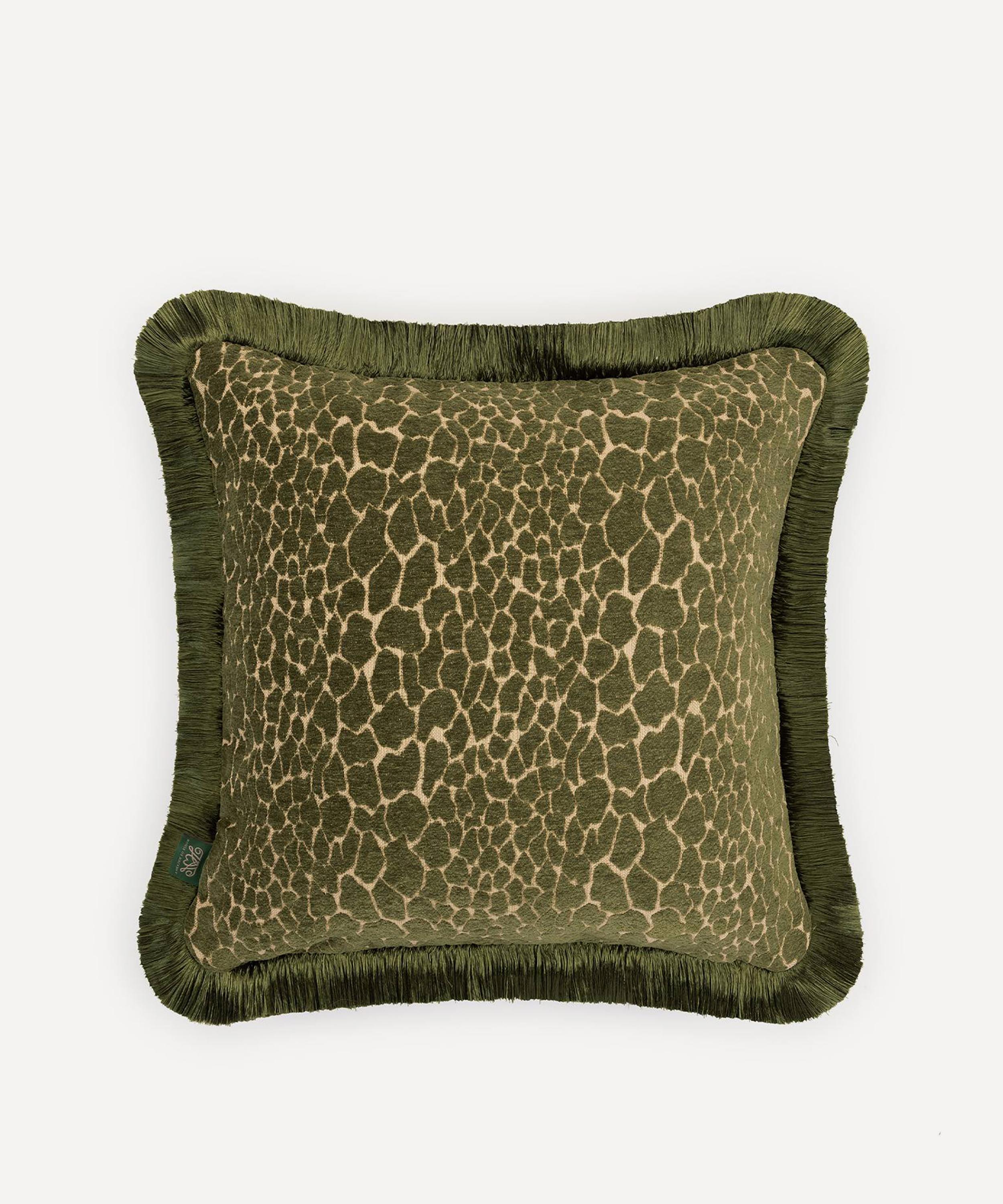 House of Hackney - Mara Jacquard Medium Fringed Cushion