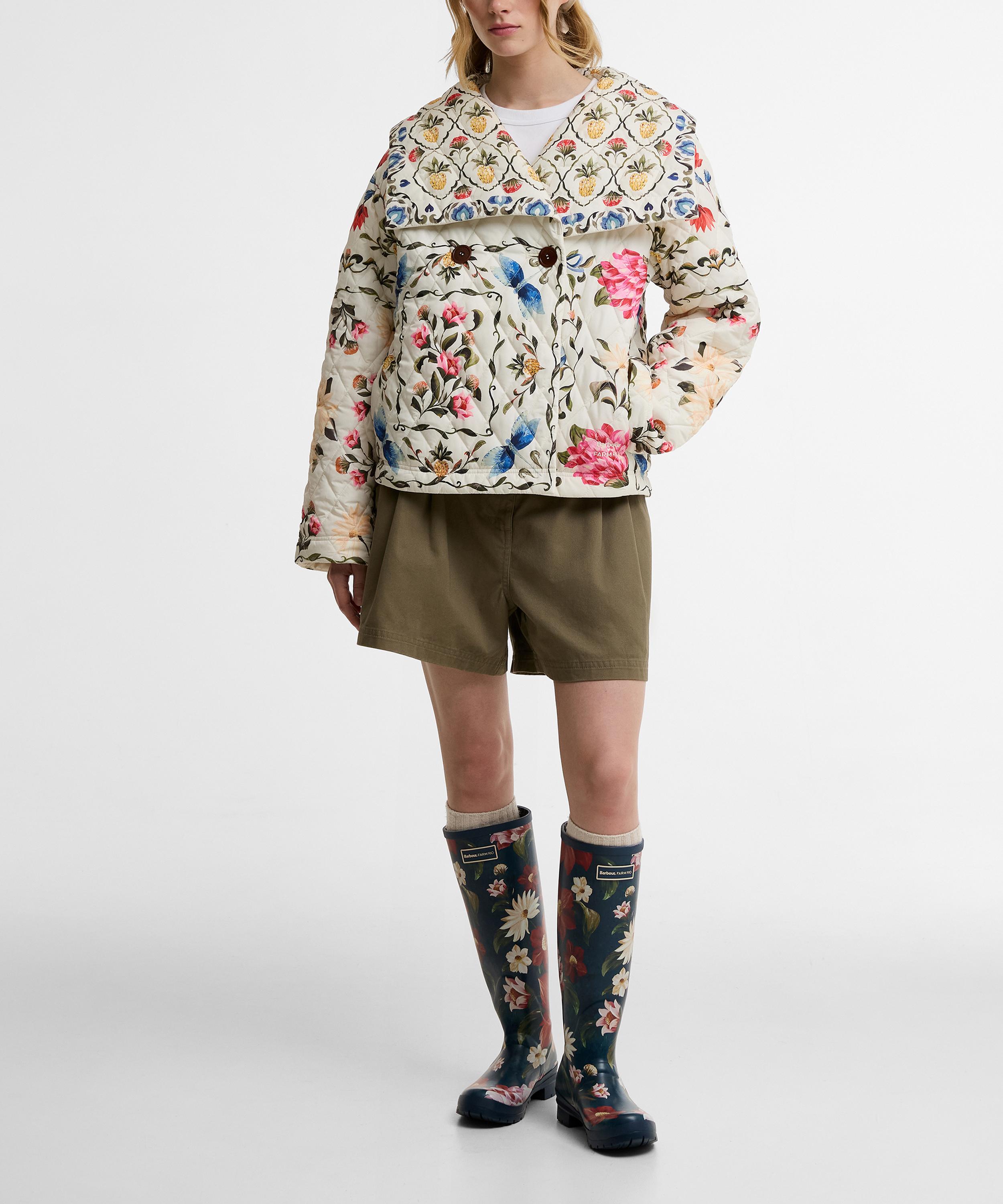 Barbour - x FARM Rio Azelia Quilted Jacket image number 2