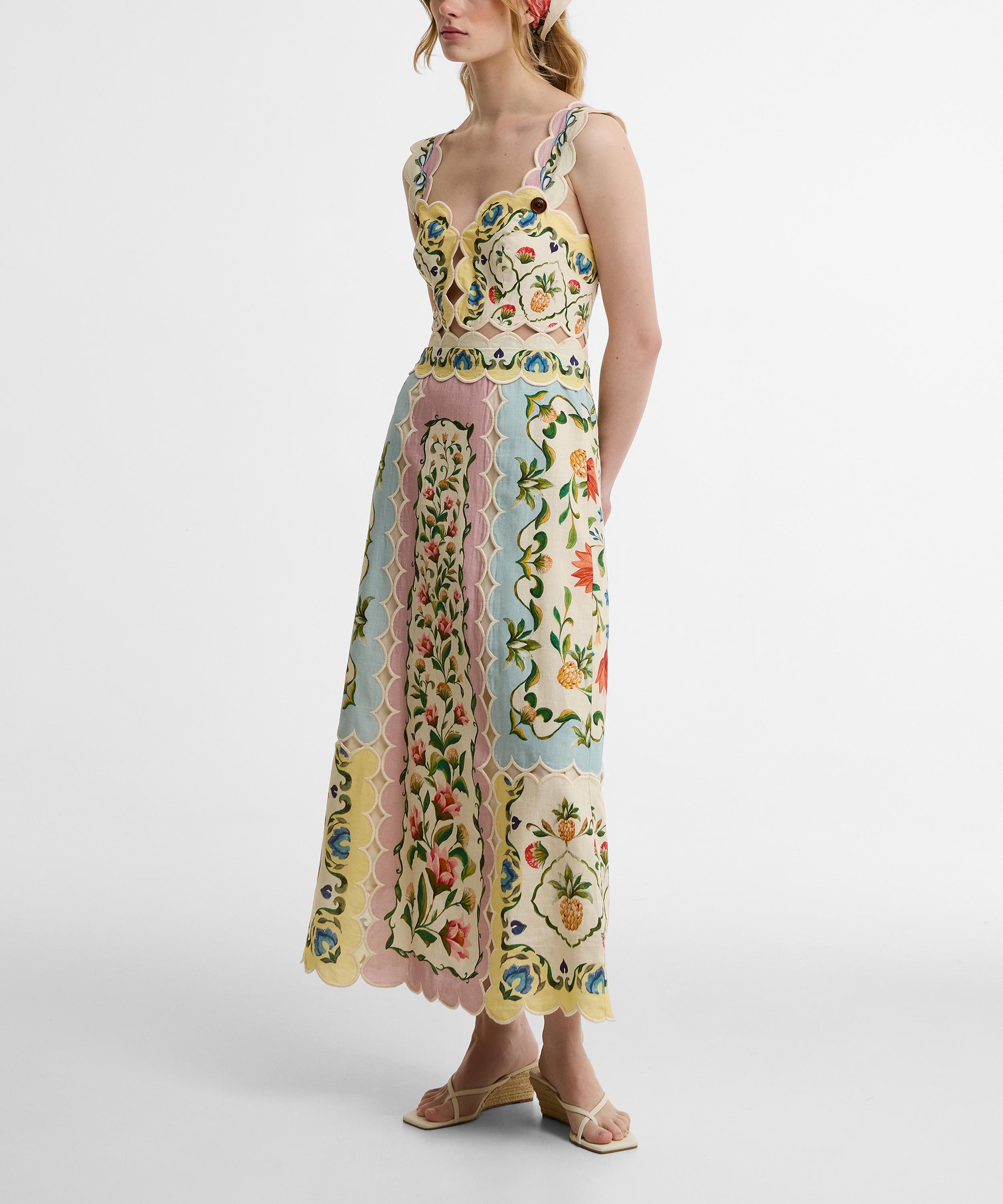 Barbour - x FARM Rio Petal Midi Dress image number 2