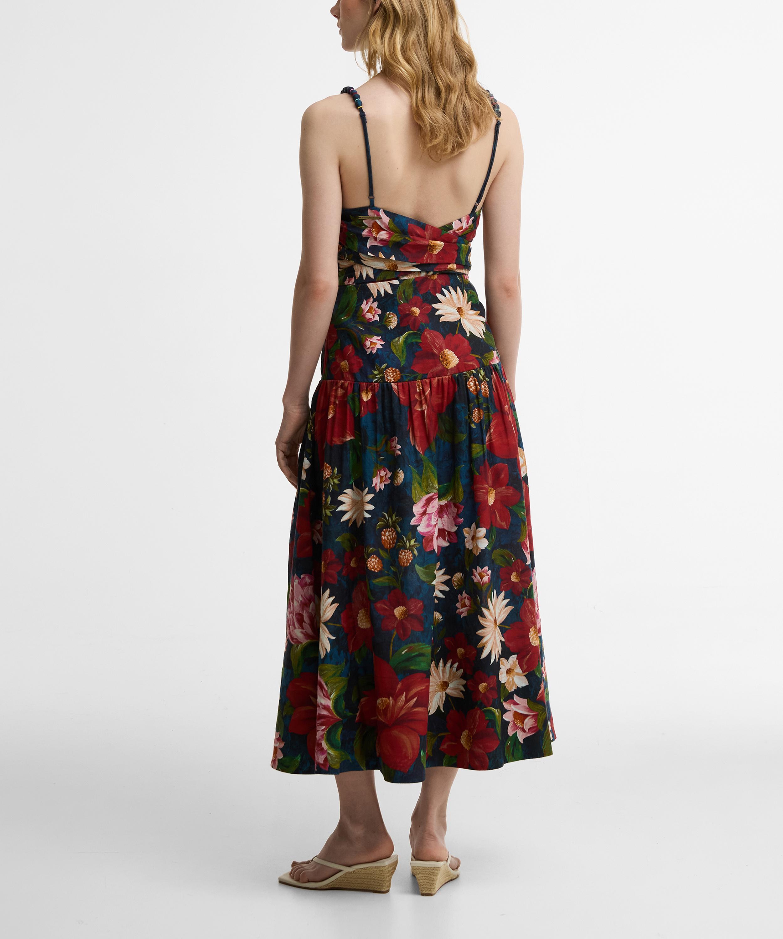 Barbour - x FARM Rio Wild Flower Midi Dress&nbsp; image number 3