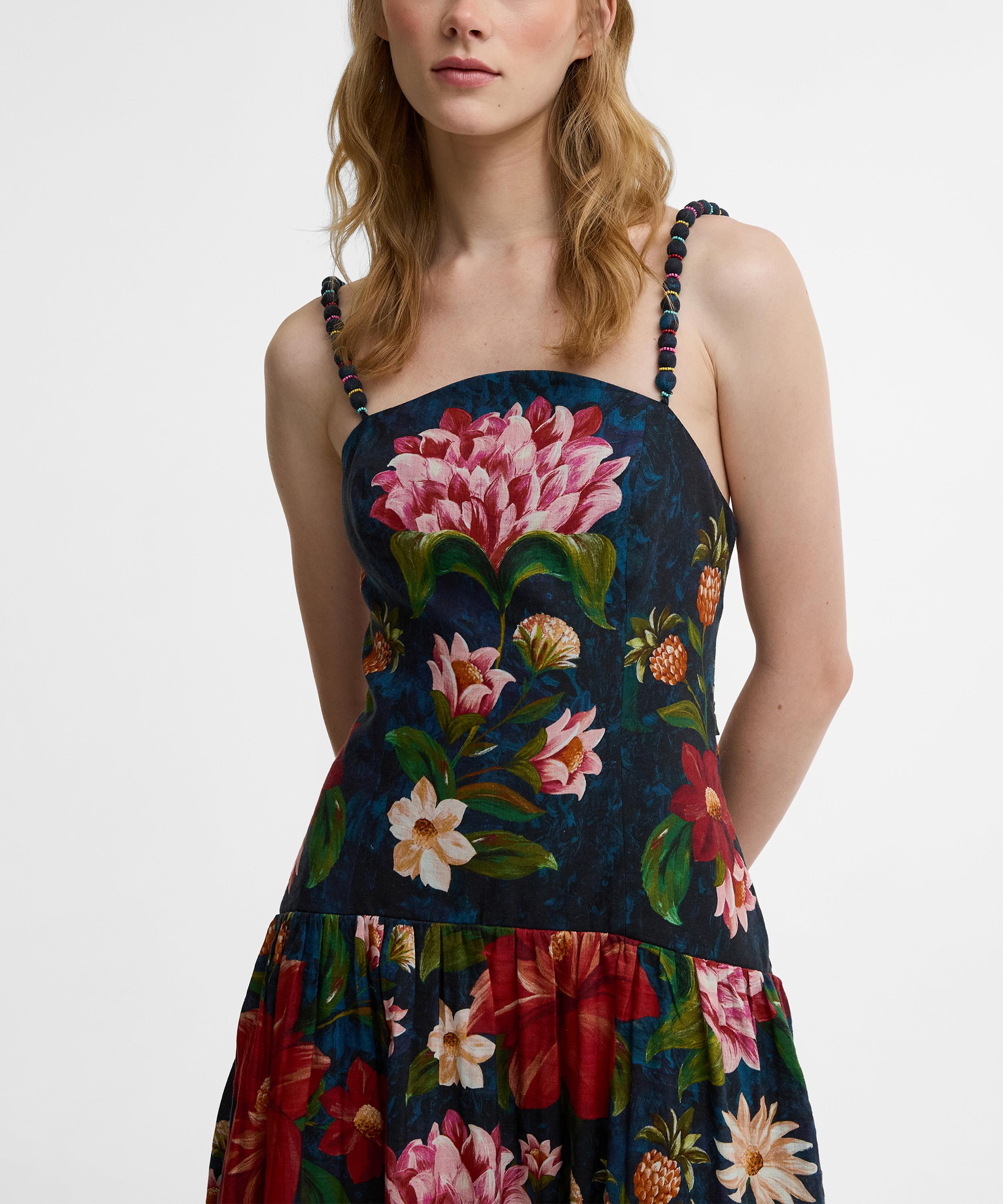 Barbour - x FARM Rio Wild Flower Midi Dress&nbsp; image number 4