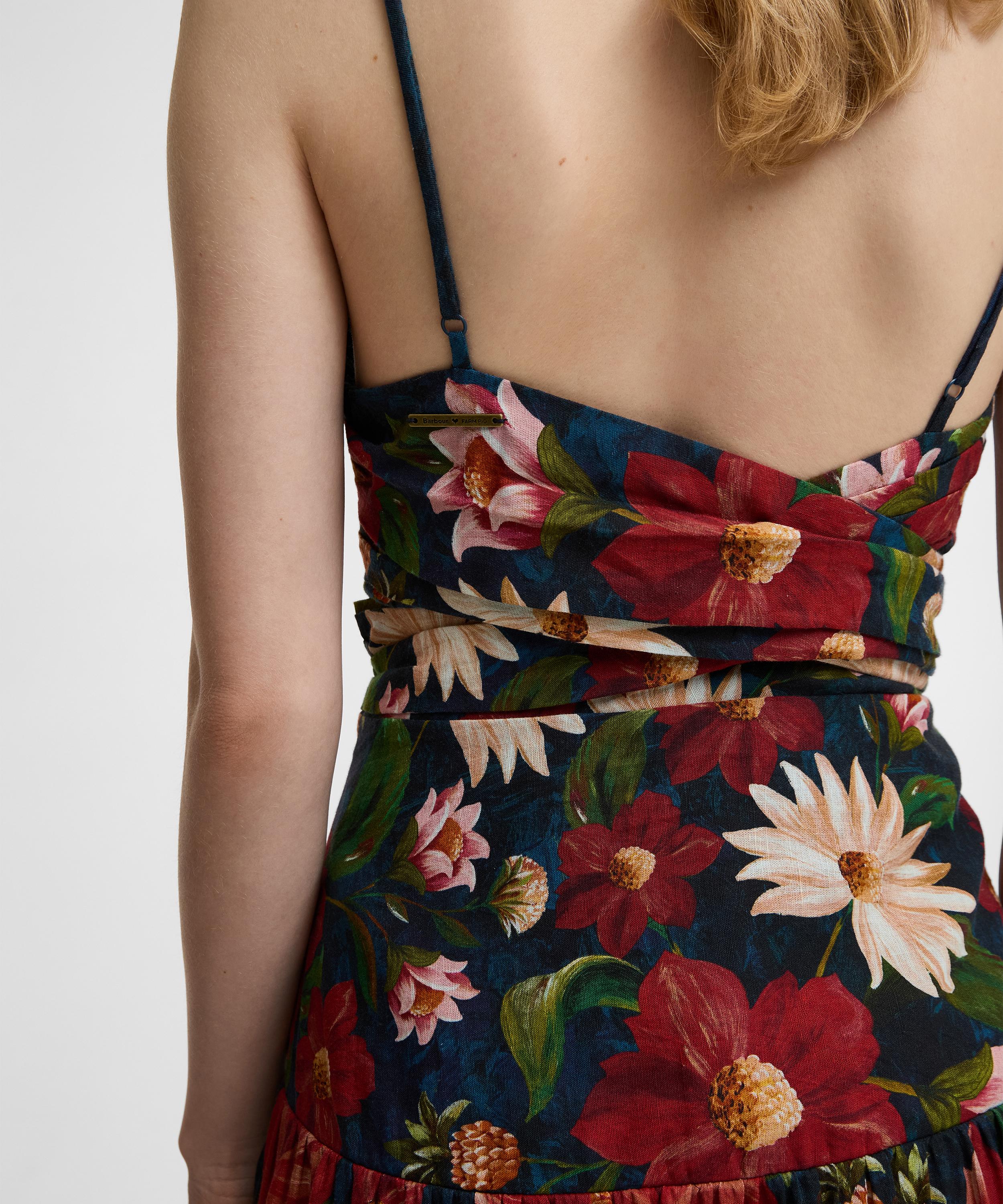 Barbour - x FARM Rio Wild Flower Midi Dress&nbsp; image number 5