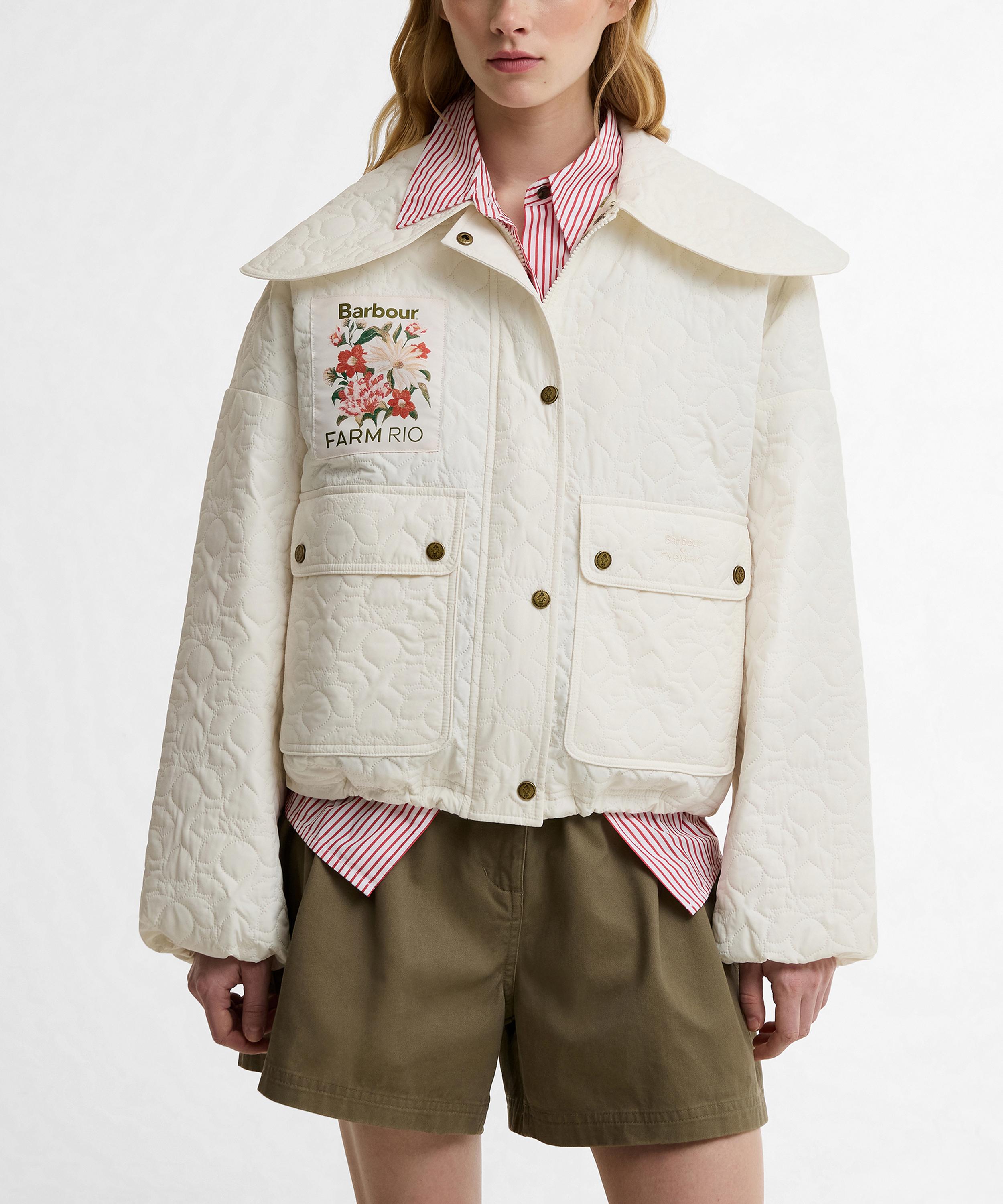 Barbour - x FARM Rio Lotus Quilted Jacket image number 1