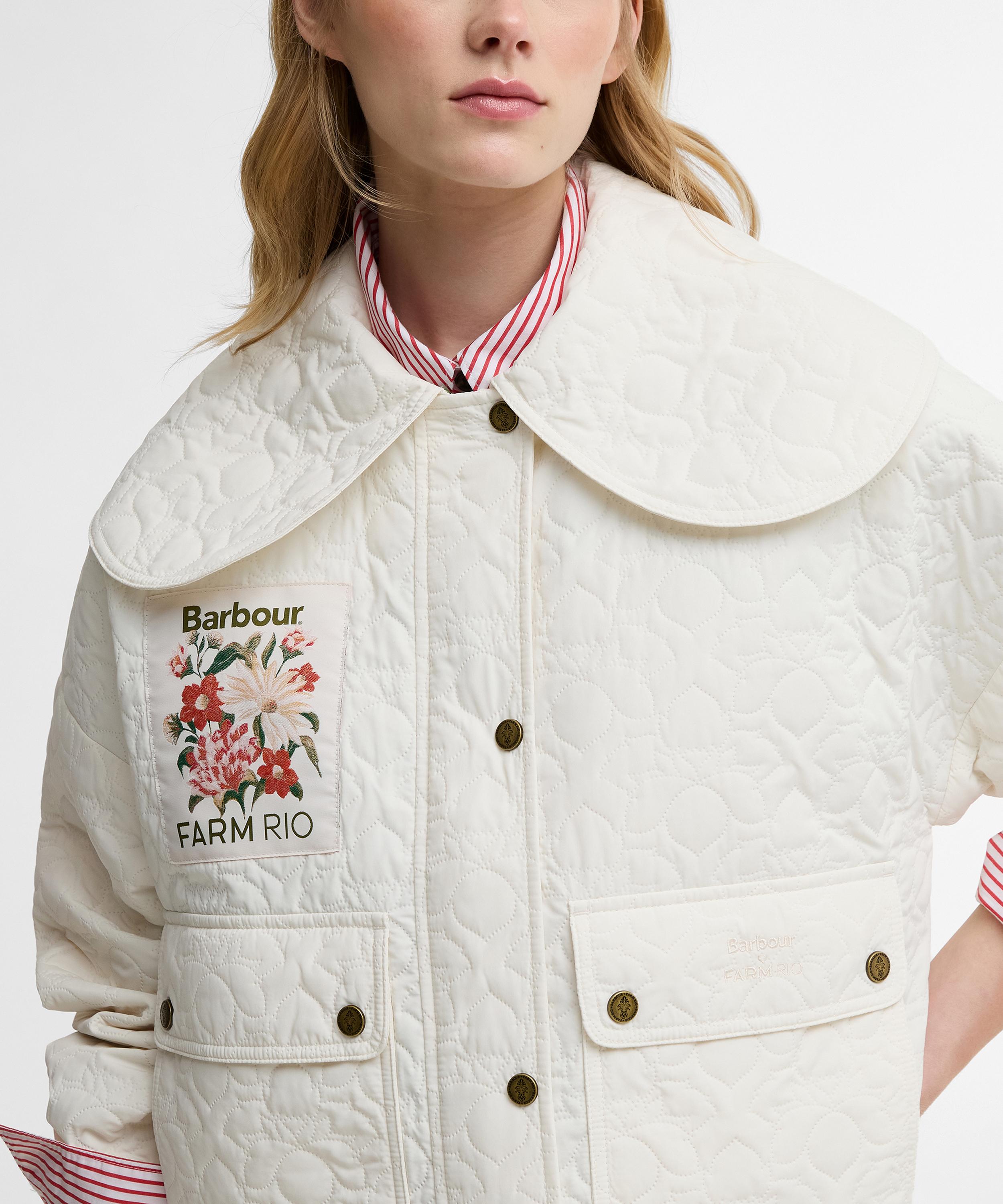 Barbour - x FARM Rio Lotus Quilted Jacket image number 4
