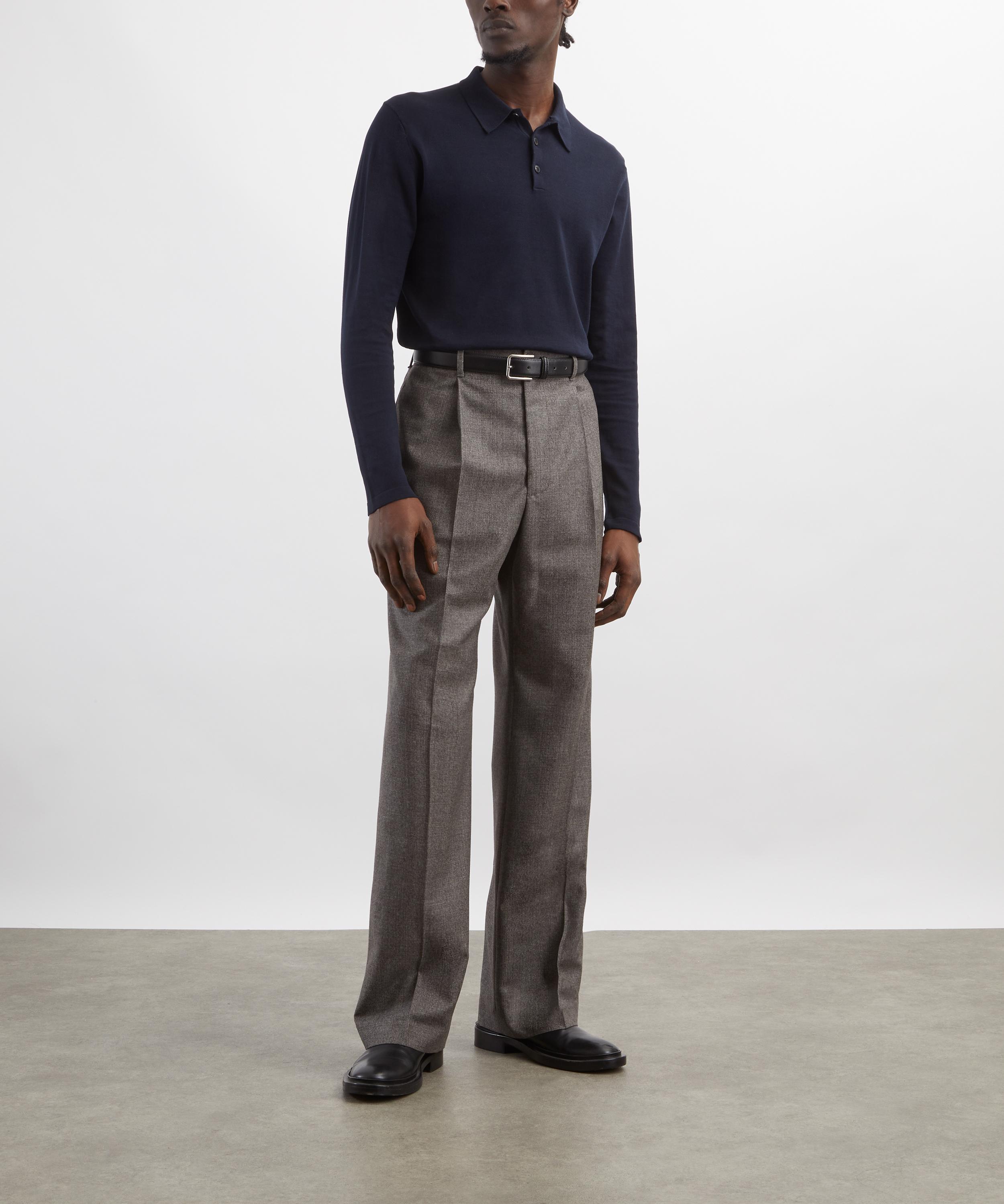 Sunspel - Sea Island Navy Cotton Polo image number 1