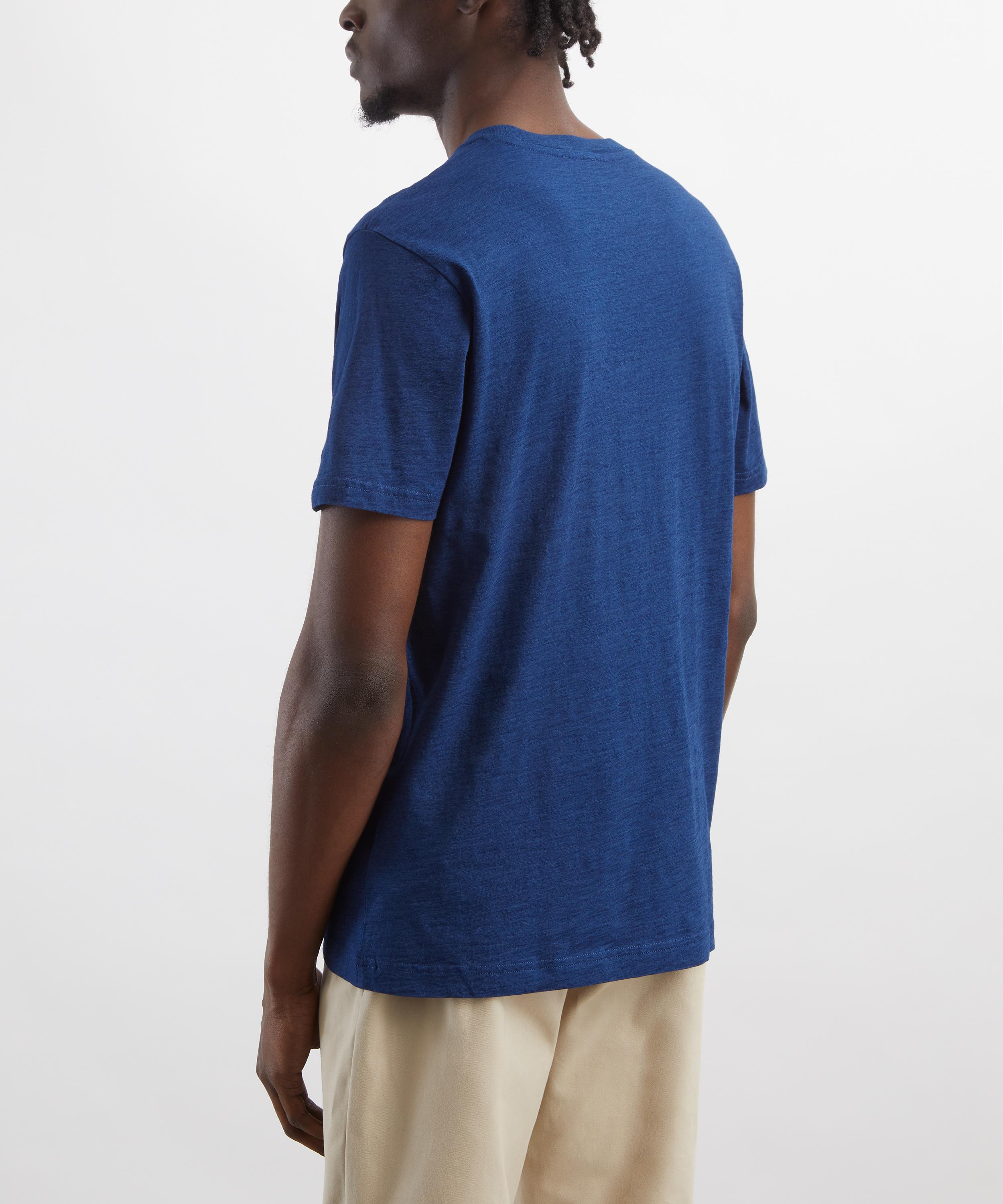 Sunspel - Riviera Indigo Midweight T-Shirt image number 3