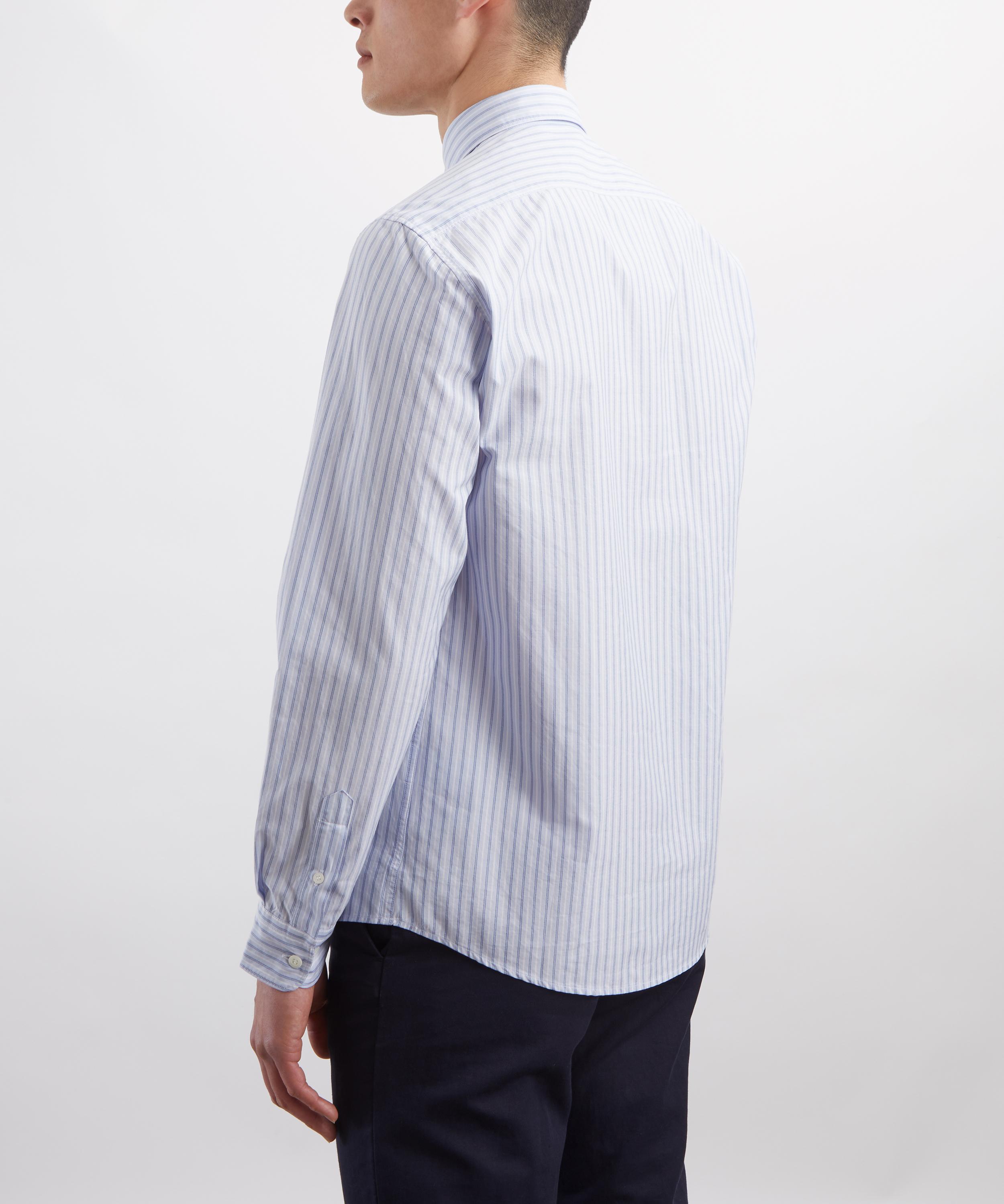 Sunspel - Striped Button-Down Shirt image number 3