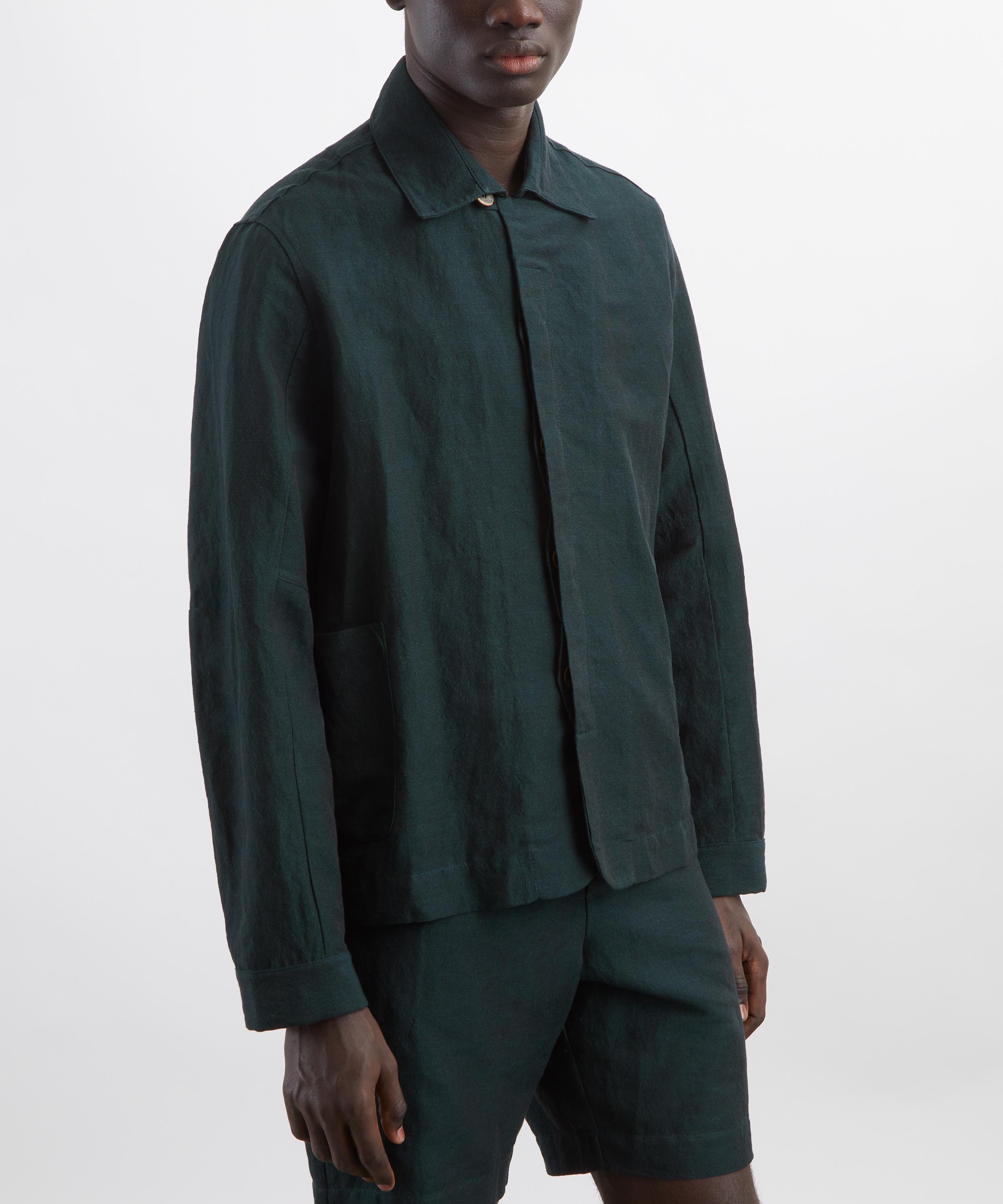 Maran&eacute; - Dark Teal Linen-Cotton Jacket image number 2