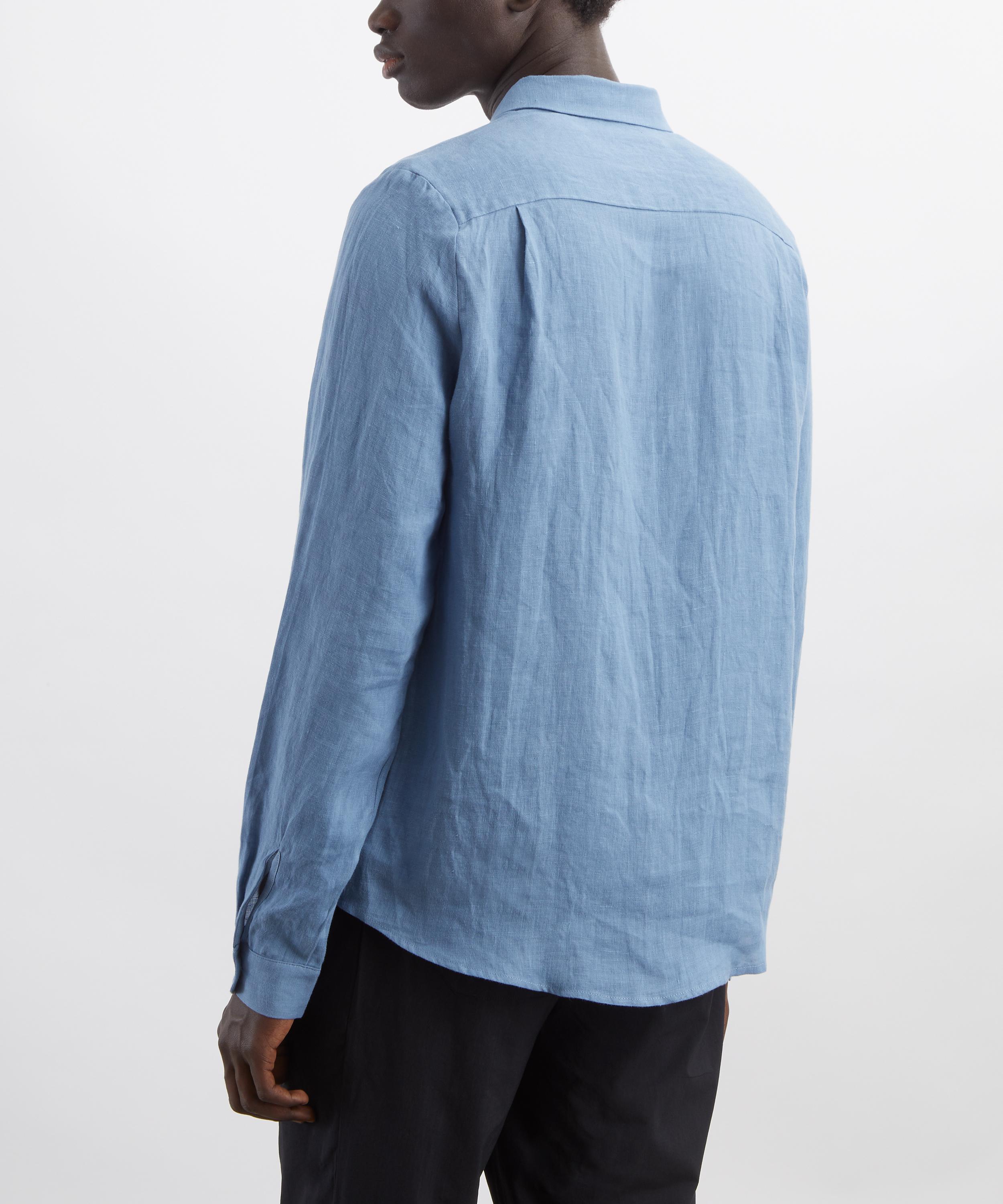 Maran&eacute; - Marko Jean Blue Linen Shirt image number 3
