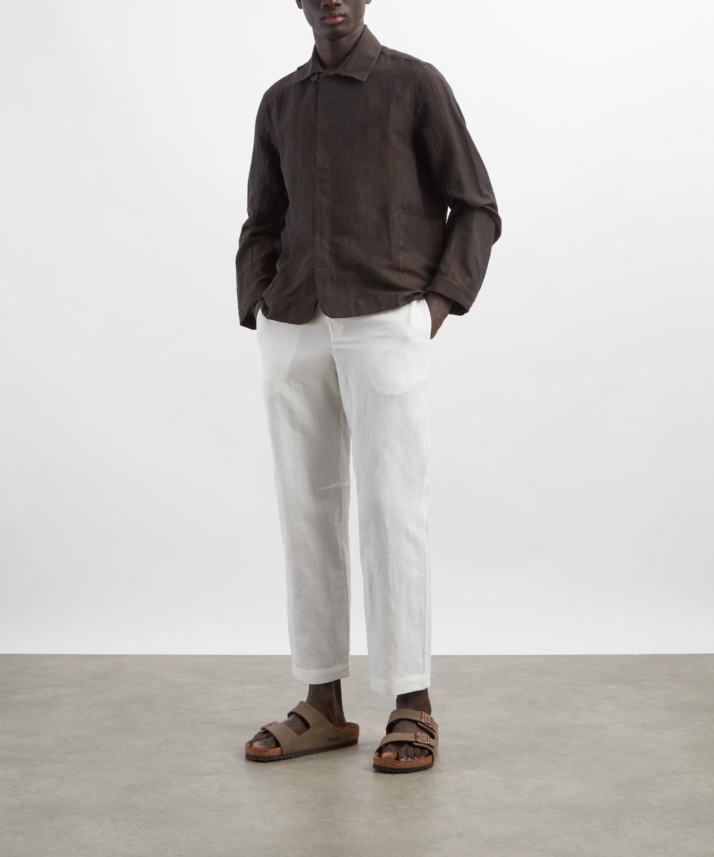 Maran&eacute; - Chocolate Brown Linen-Cotton Jacket image number 1