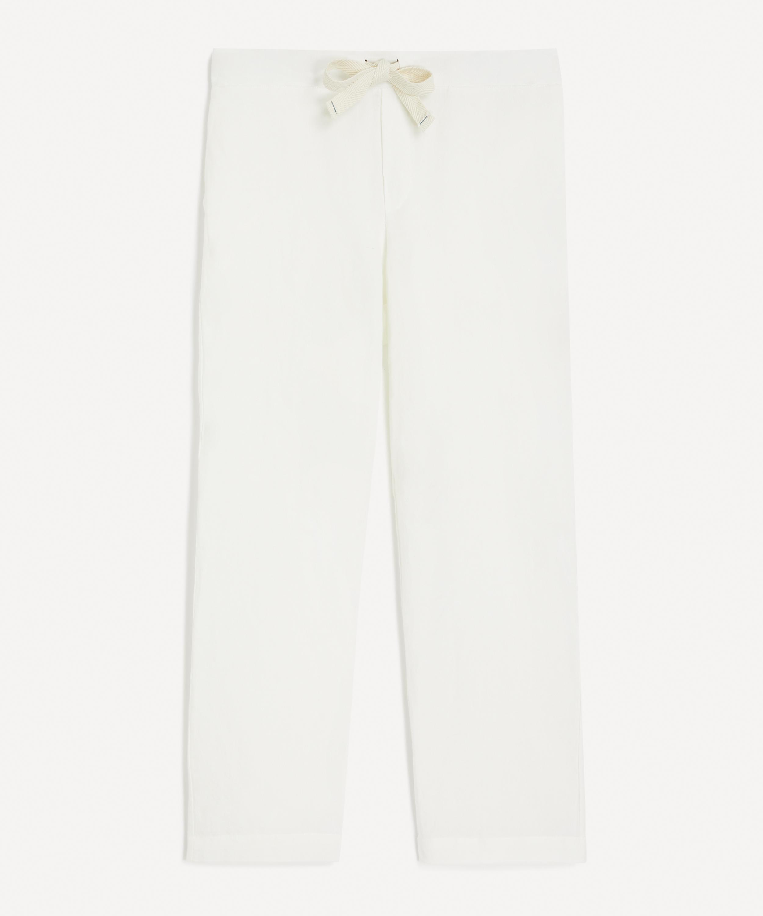 Maran&eacute; - Off-White Linen Trousers