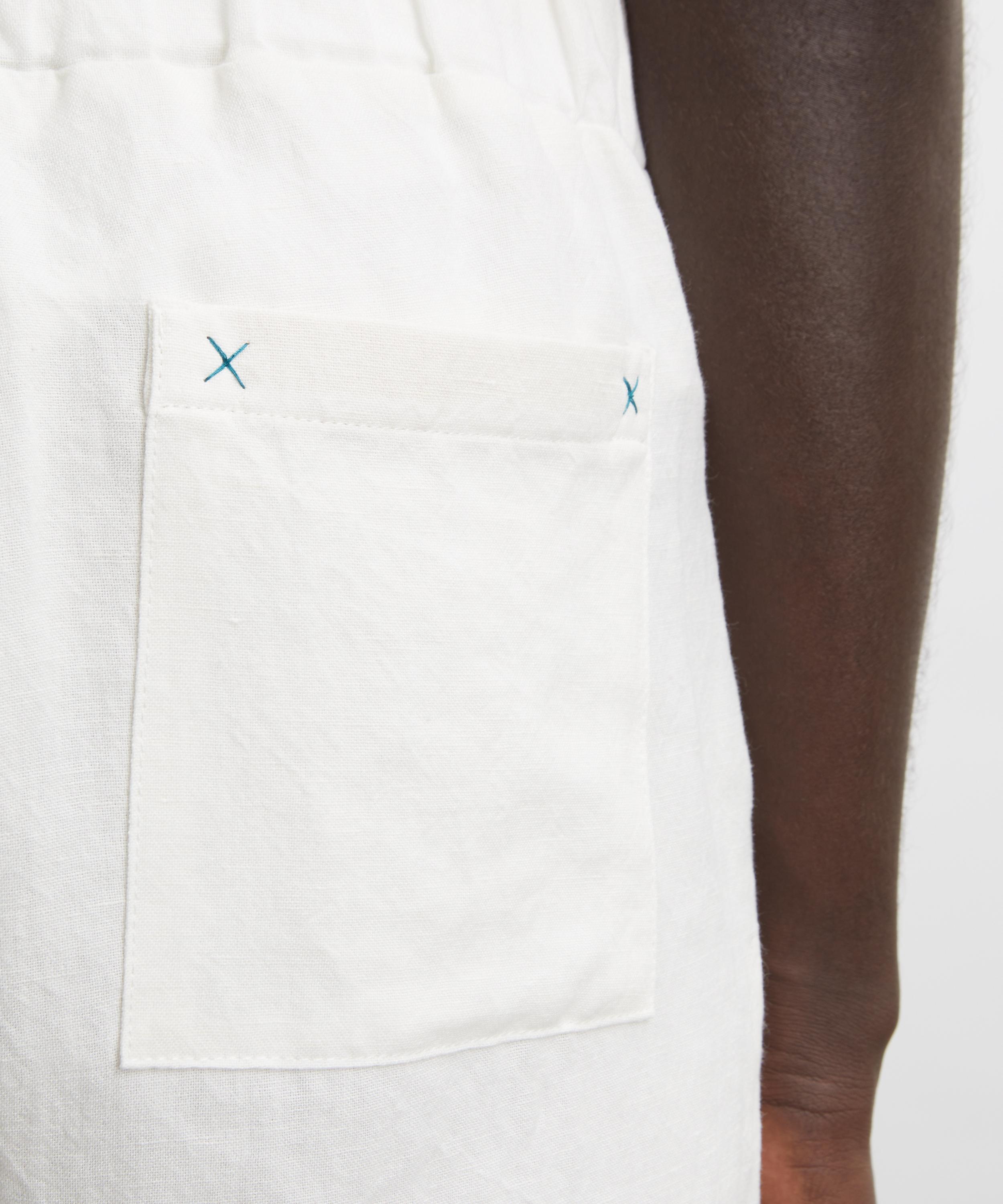 Maran&eacute; - Off-White Linen Trousers image number 4