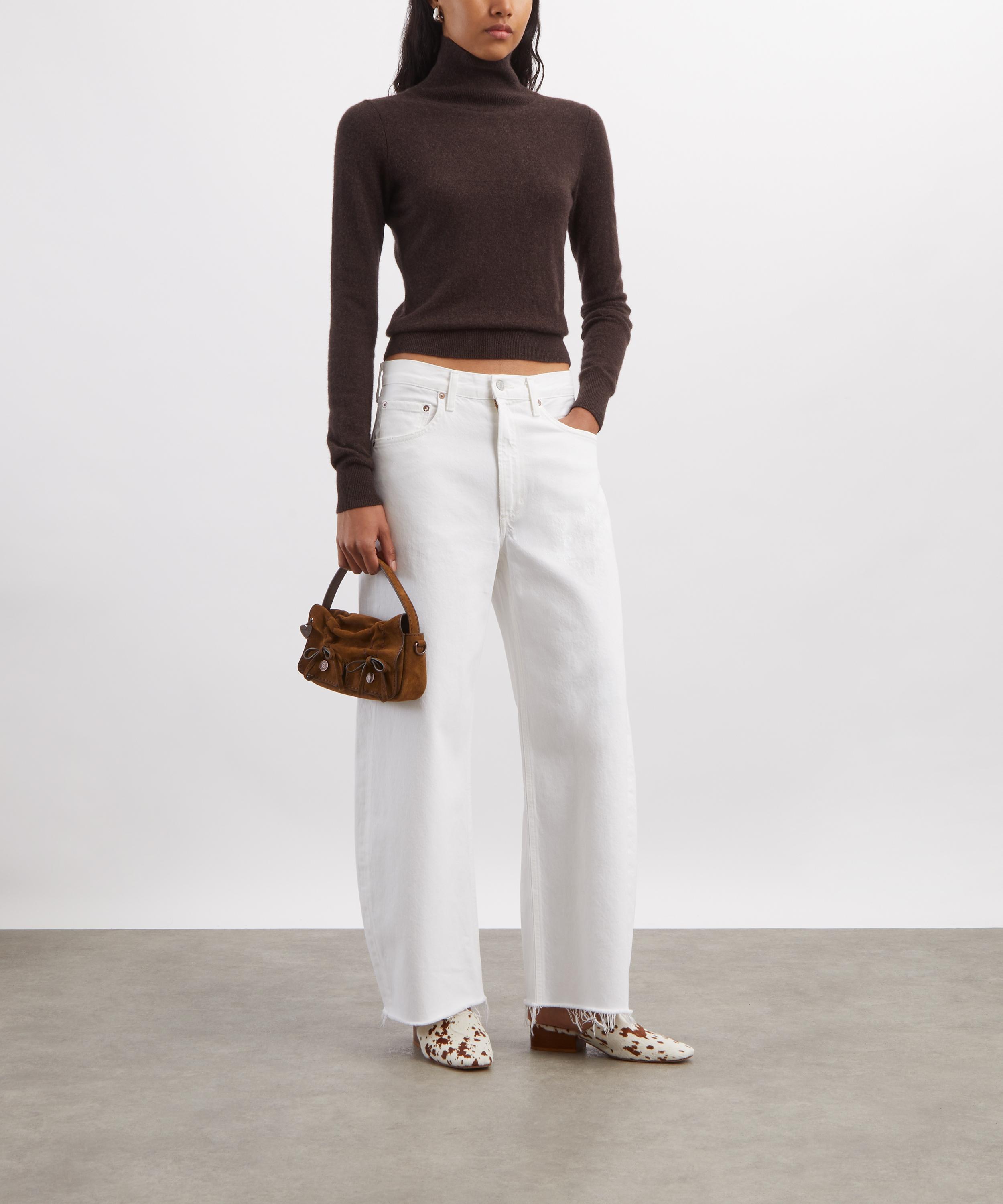 AGOLDE - Low Curve Fray Jeans in Milkshake image number 1