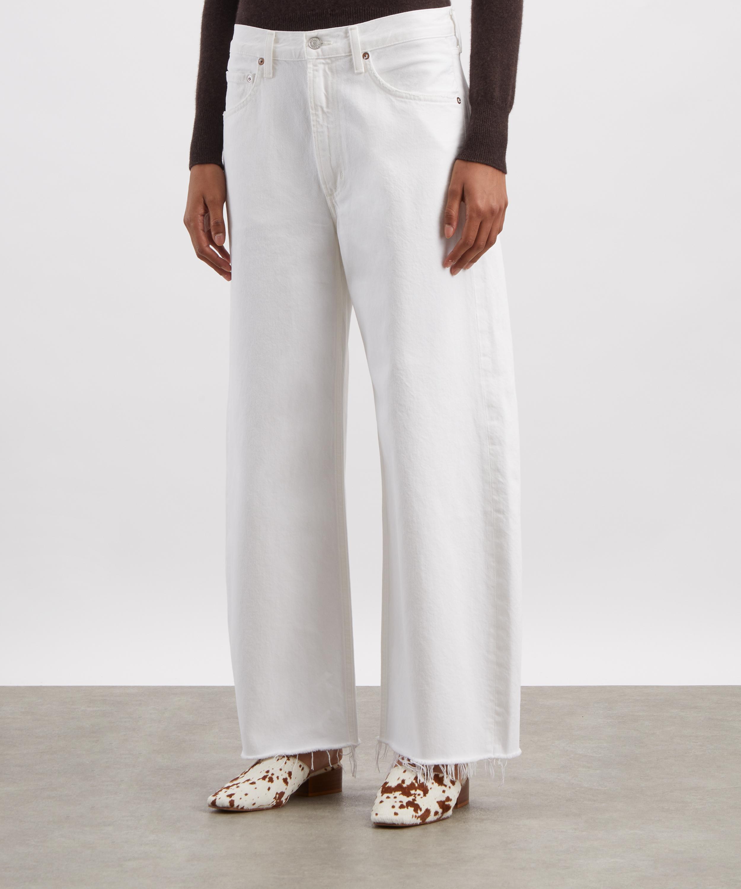 AGOLDE - Low Curve Fray Jeans in Milkshake image number 2