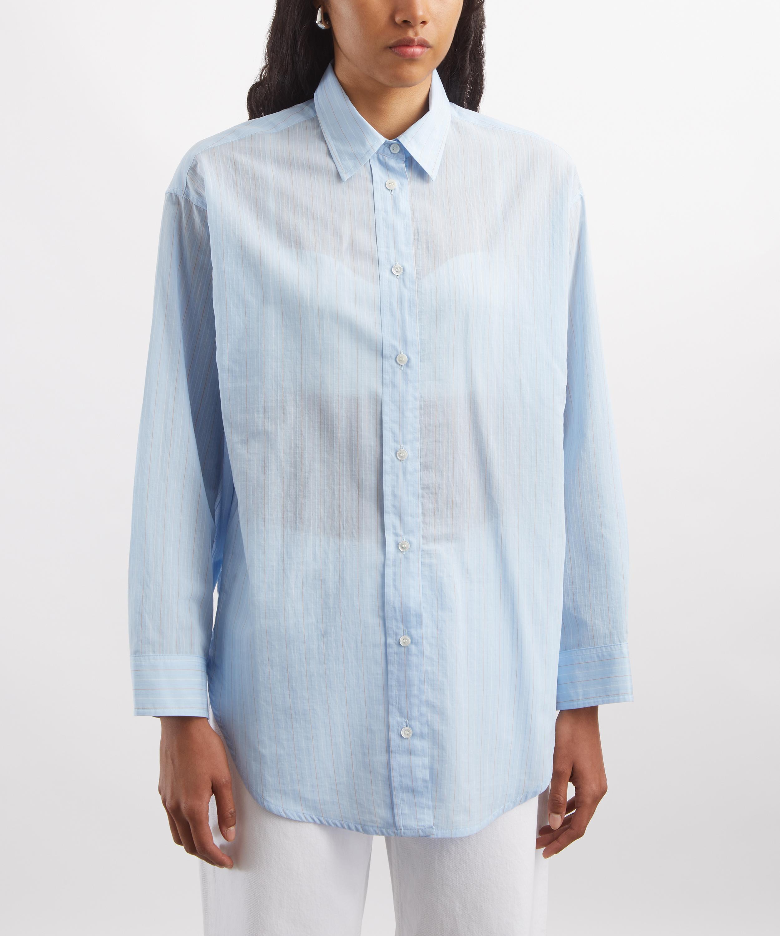 AGOLDE - Sona Powder Blue Stripe Shirt image number 2