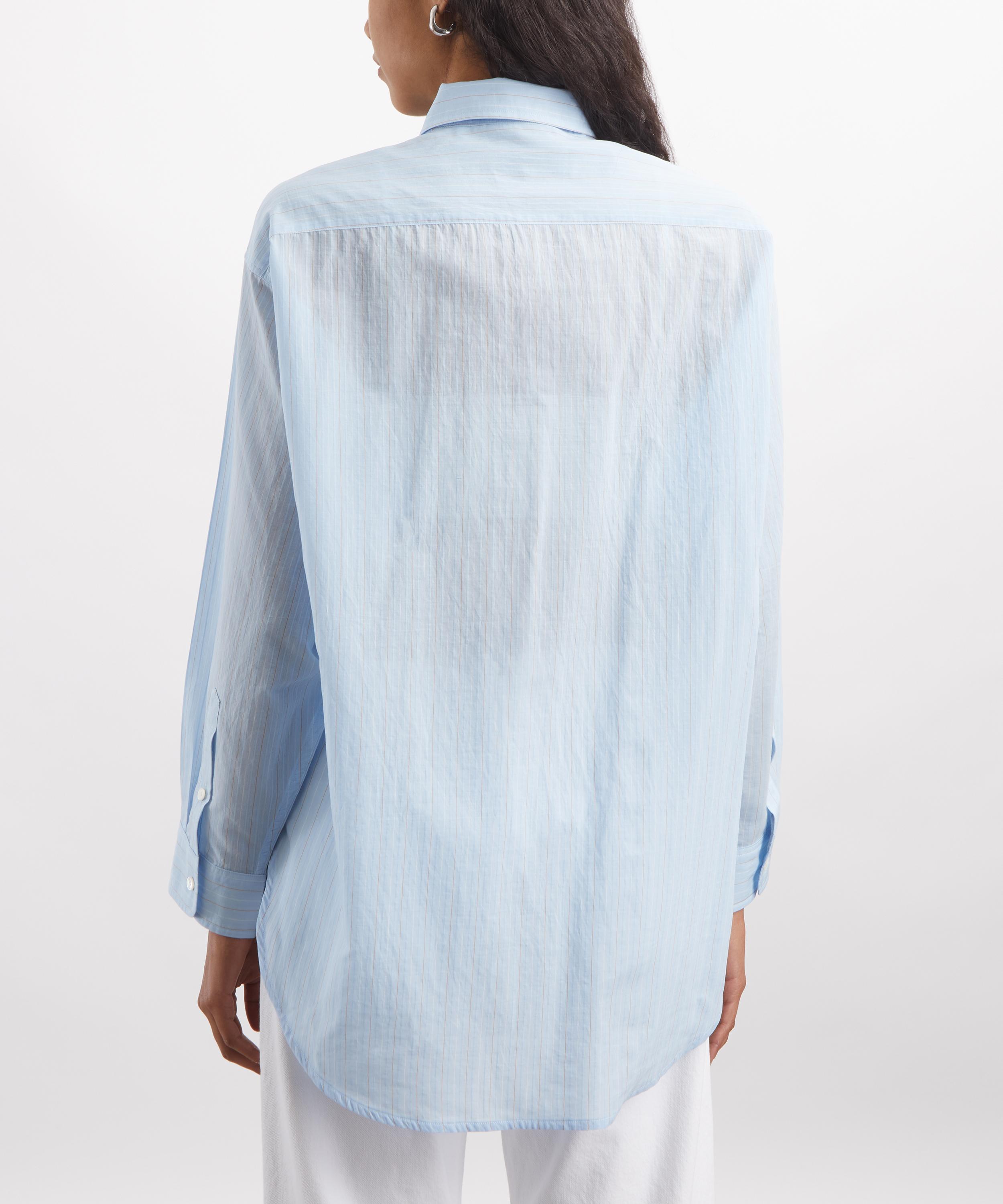 AGOLDE - Sona Powder Blue Stripe Shirt image number 3