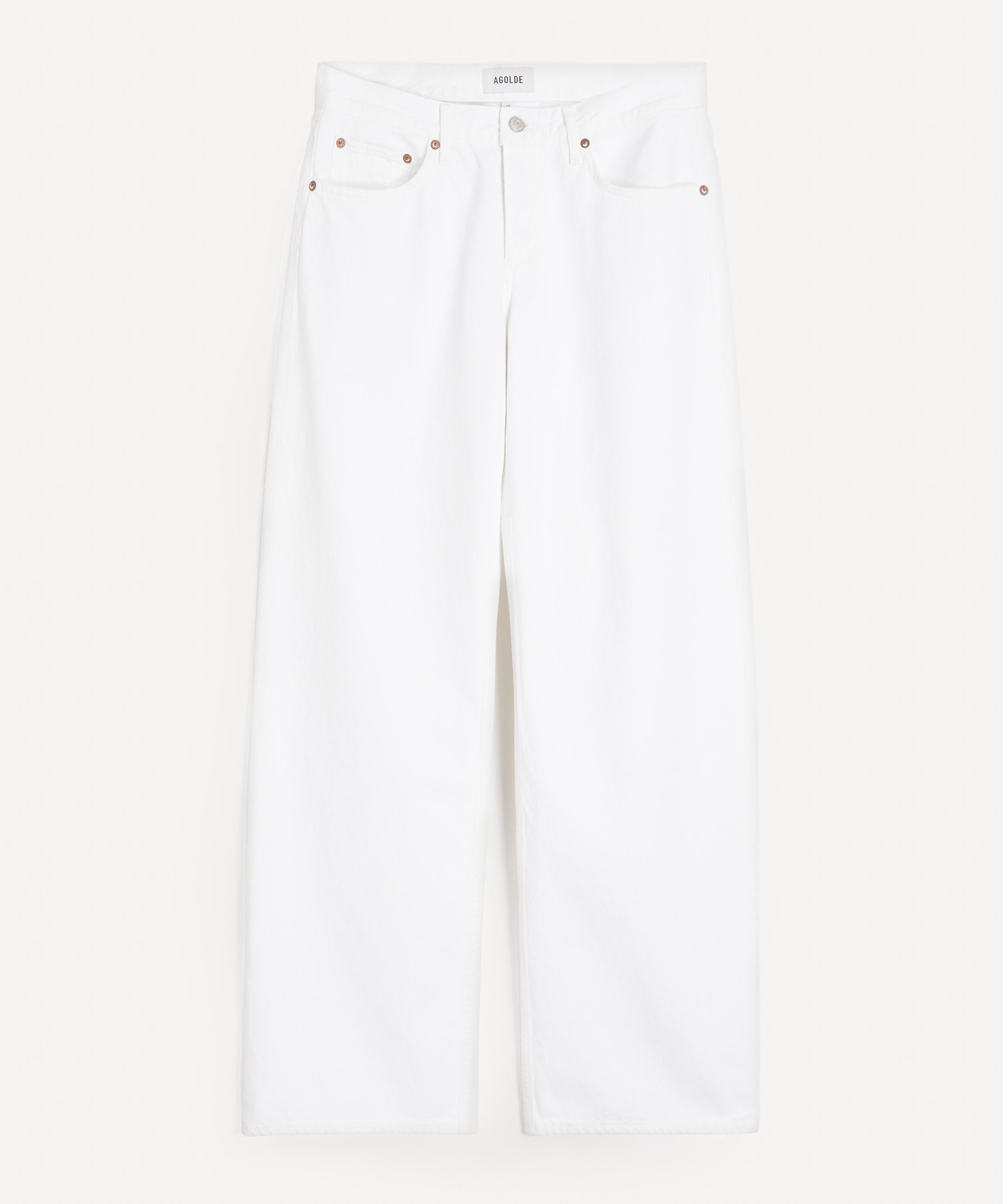 AGOLDE - Low-Rise Loose Jeans in Marshmallow&nbsp;