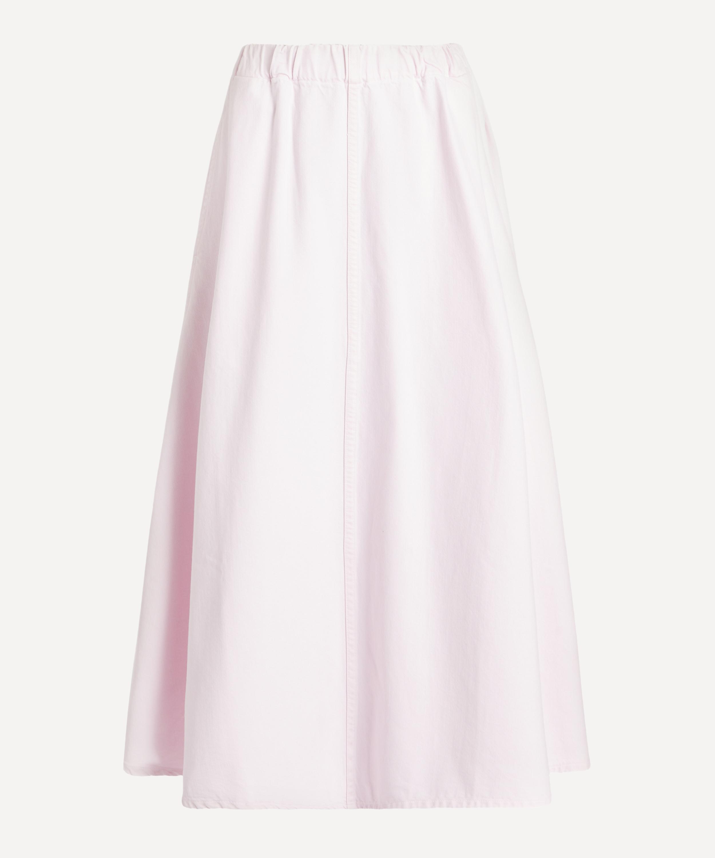 AGOLDE - Circle Wash Powder Pink Denim Skirt
